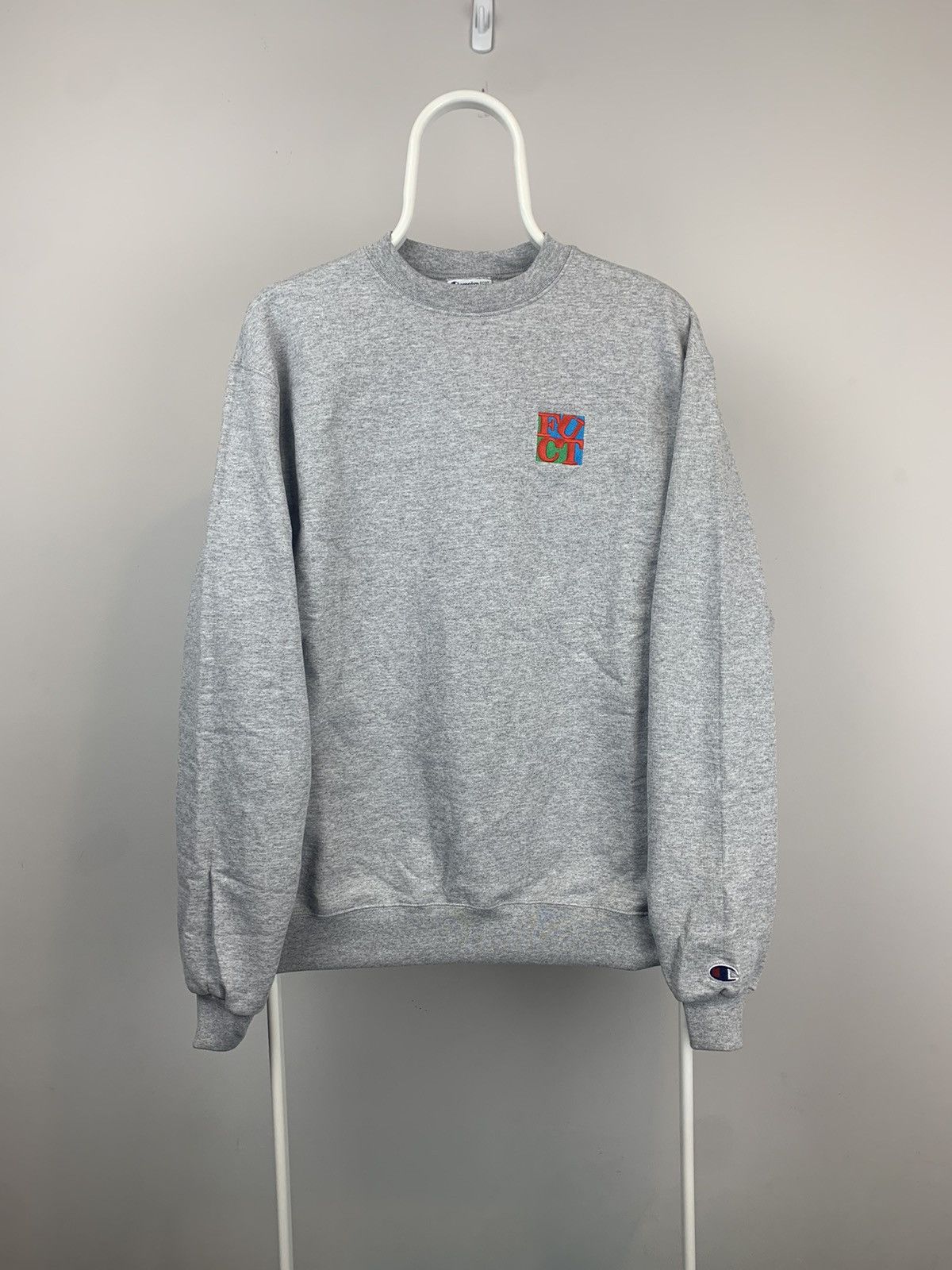 Champion × FUCT Fuct Love Crewneck Heather Grey Medium Size US M / EU 48-50 / 2 - 1 Thumbnail