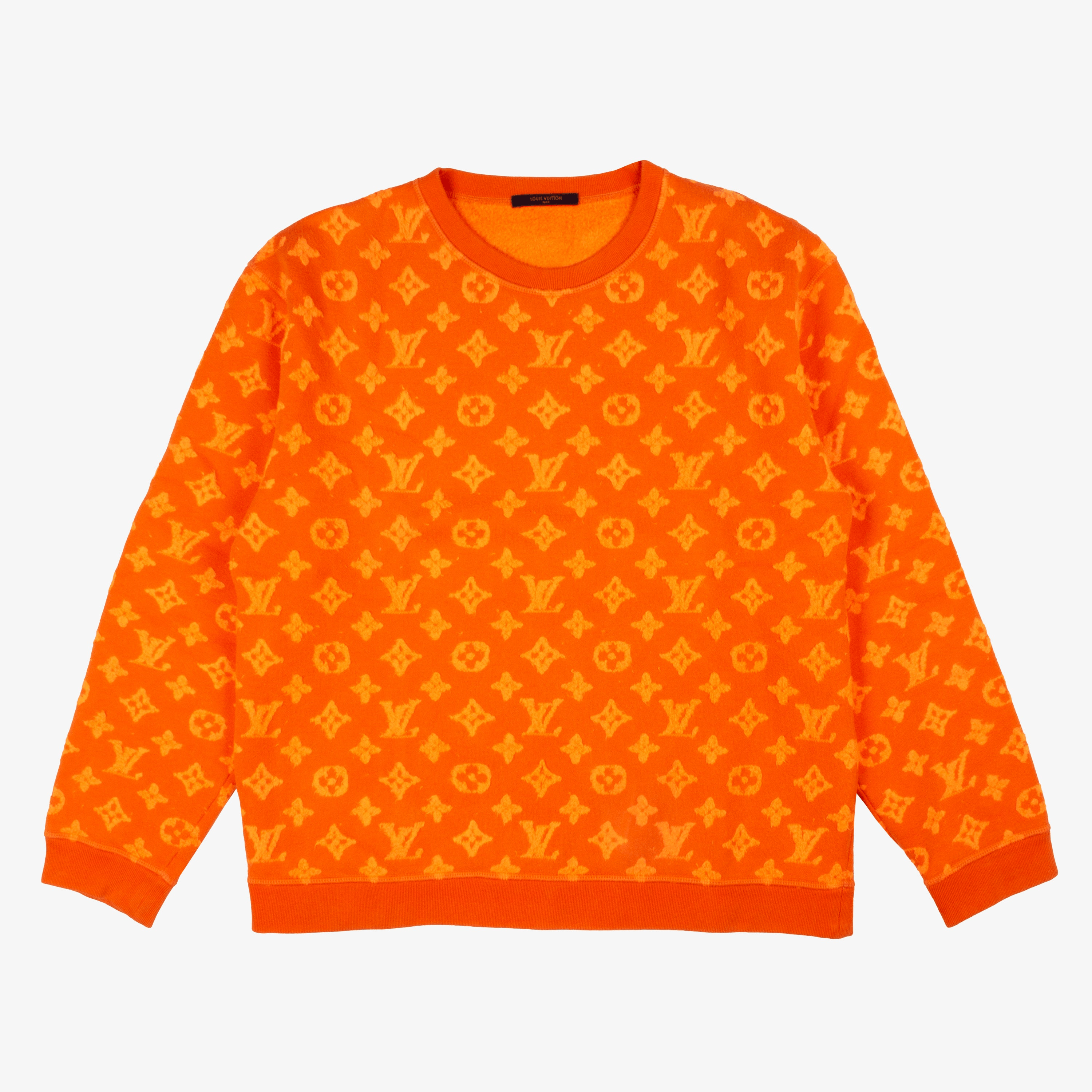 Louis Vuitton LOUIS VUITTON ORANGE MONOGRAM SWEATER Size US XL / EU 56 / 4 - 2 Thumbnail