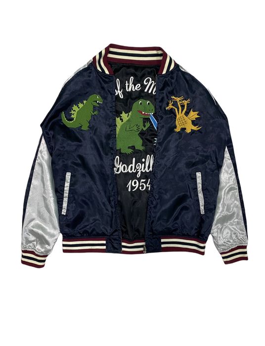 Sukajan Souvenir Jacket Reversible Sukajan 1954 Godzilla Vs king