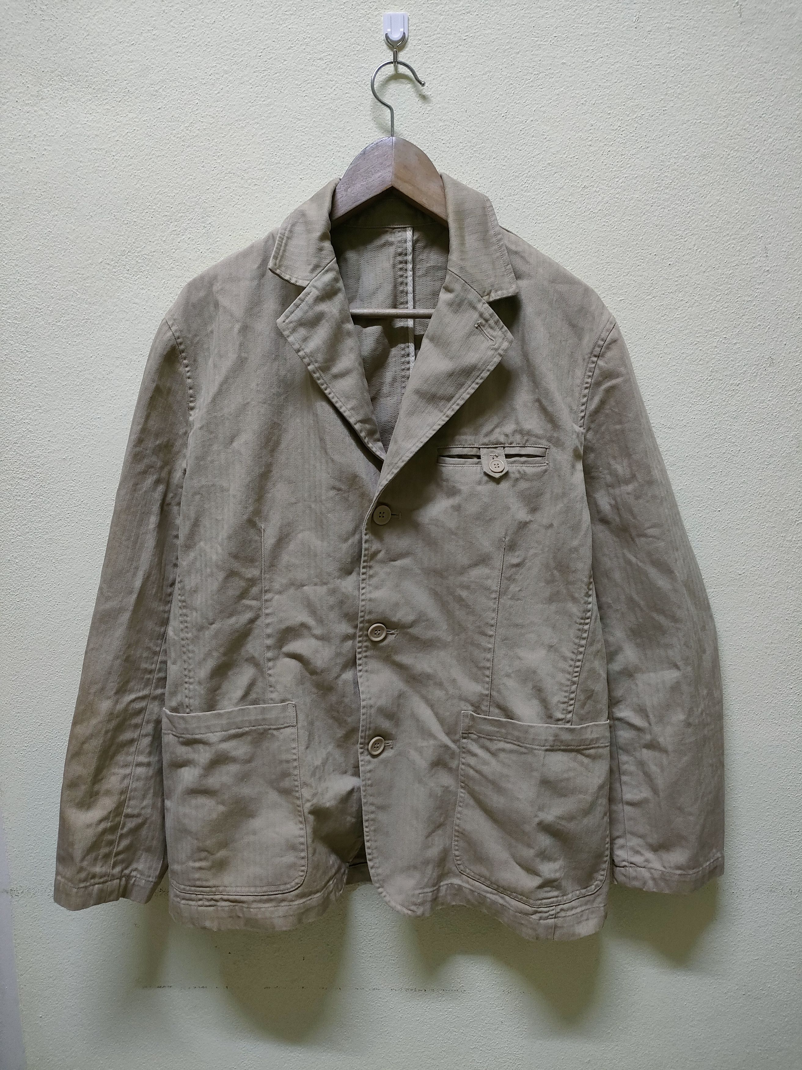 Person's Jeans Herringbone Twill Jacket