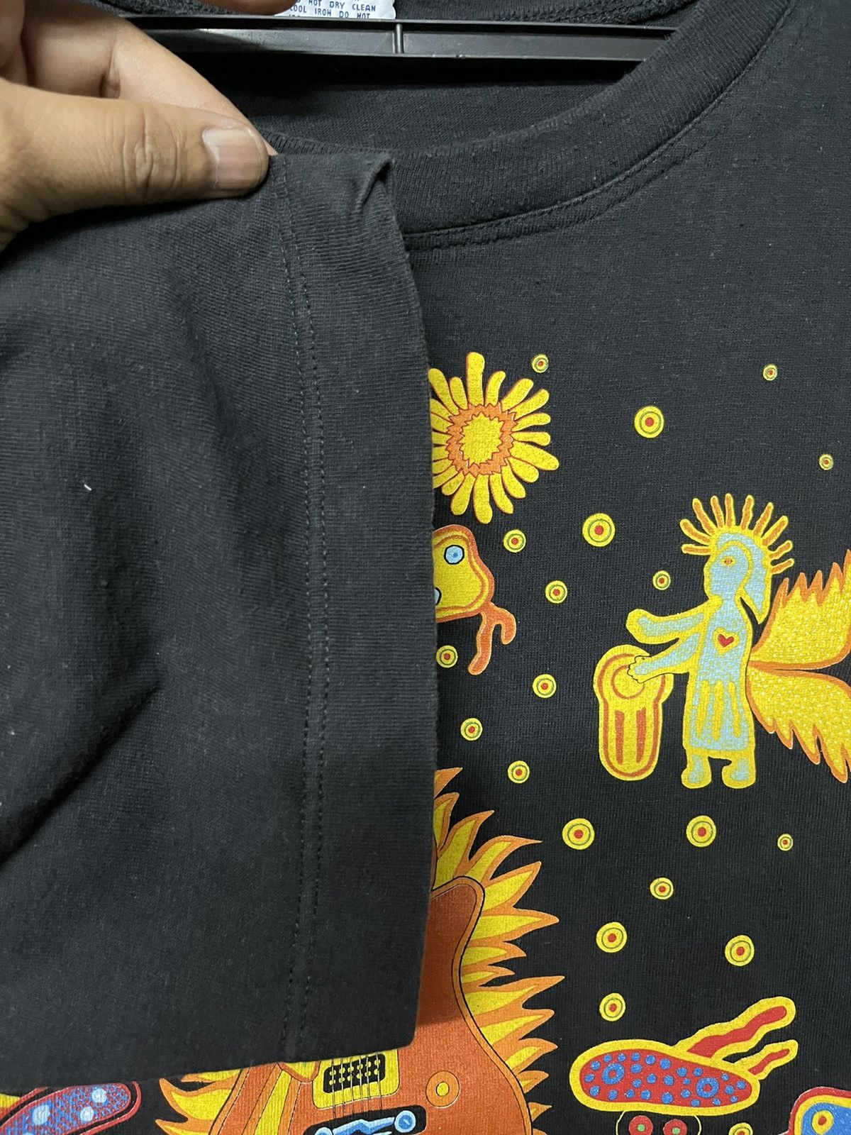 Band Tees × Vintage Vintage 90s Carlos Santana Promo Tee Size US L / EU 52-54 / 3 - 6 Thumbnail