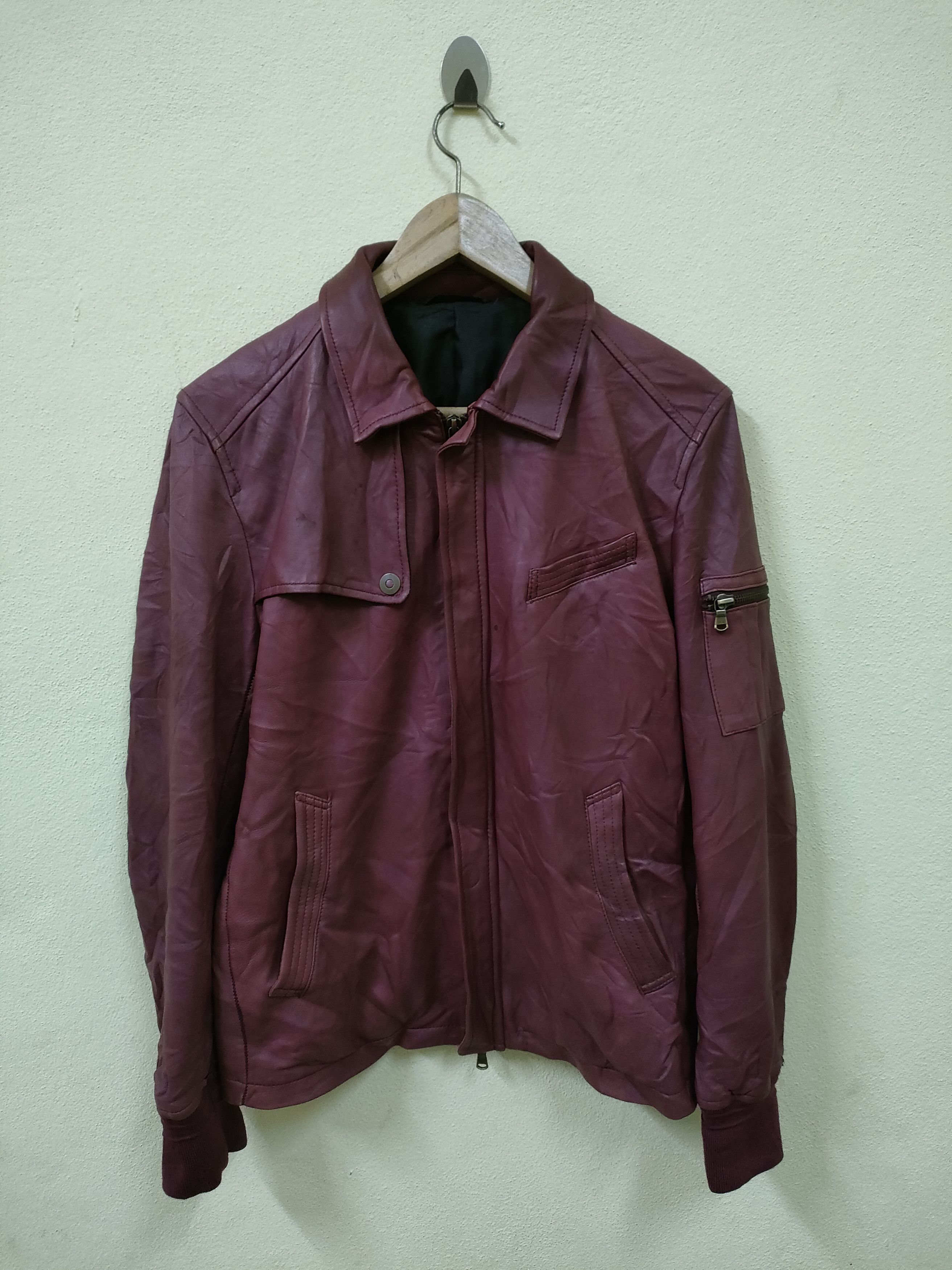Genuine Leather × Melrose Men's Melrose Lamb Skin Jacket Size US S / EU 44-46 / 1 - 1 Thumbnail