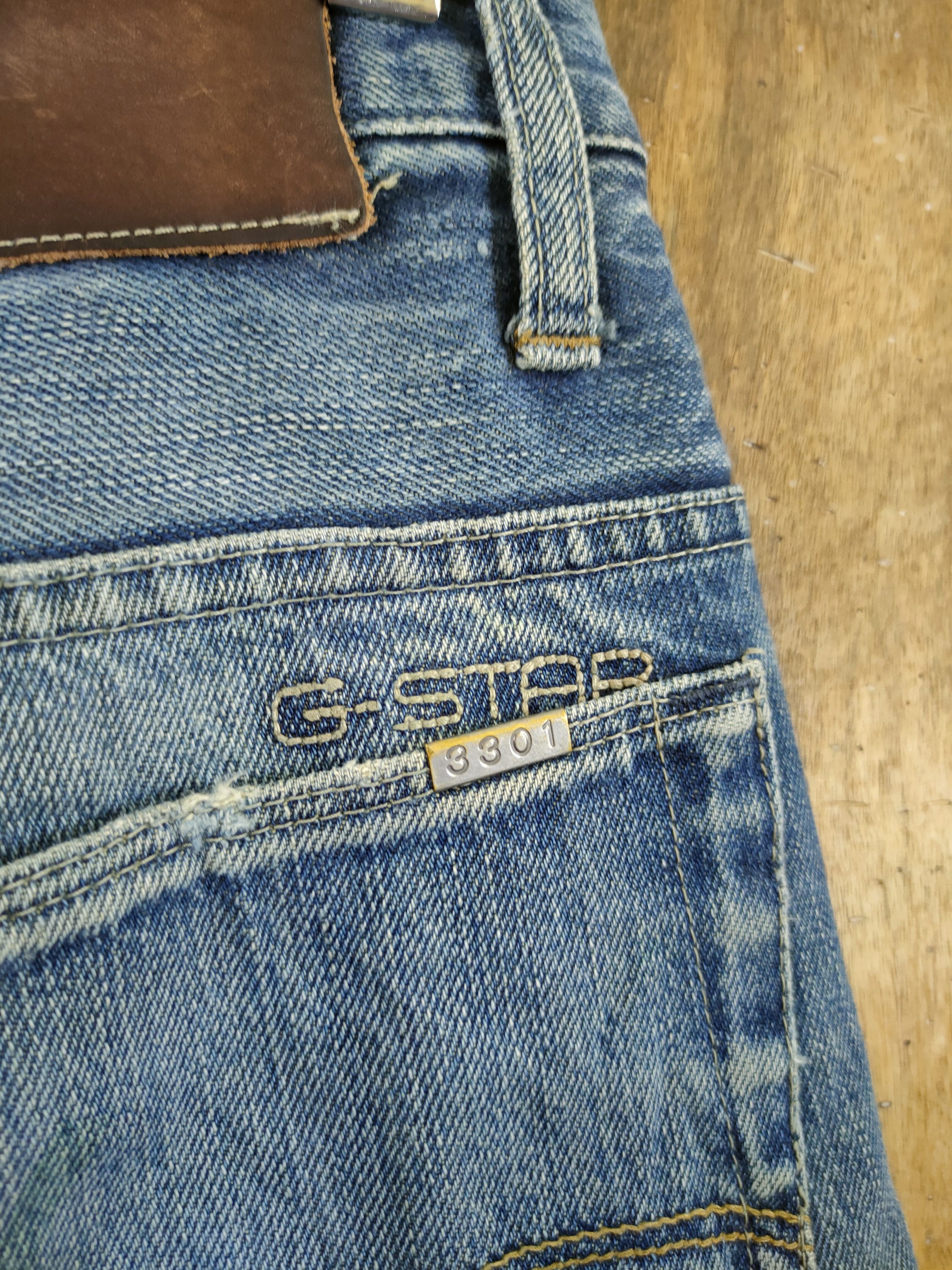 G-Star DL Gstar Raw distressed denim Japan streetwear pants #46-961 Size US 31 - 11 Thumbnail