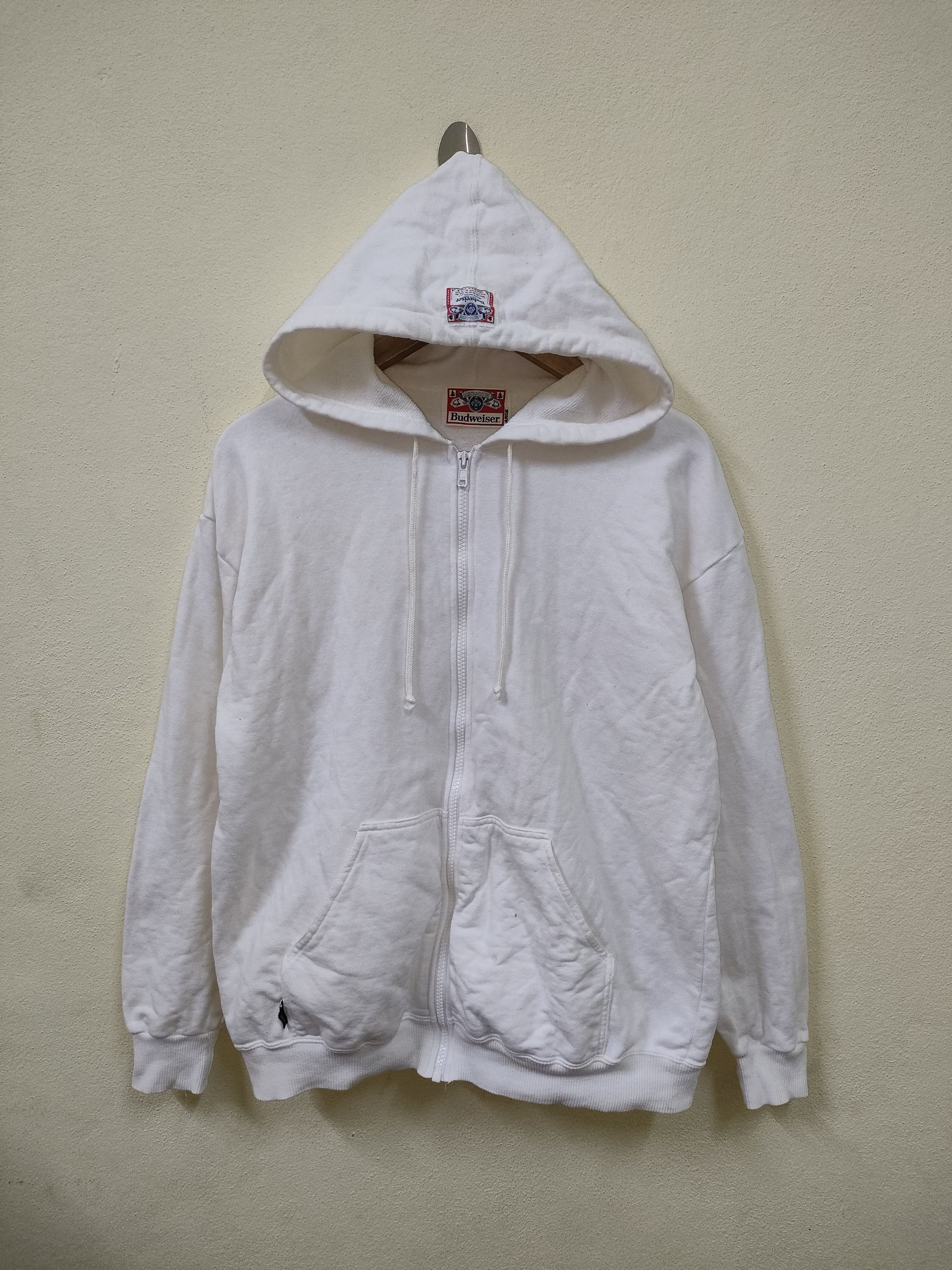 Budweiser × Vintage Vintage Budweiser Zipper Hoodie Size US L / EU 52-54 / 3 - 2 Thumbnail