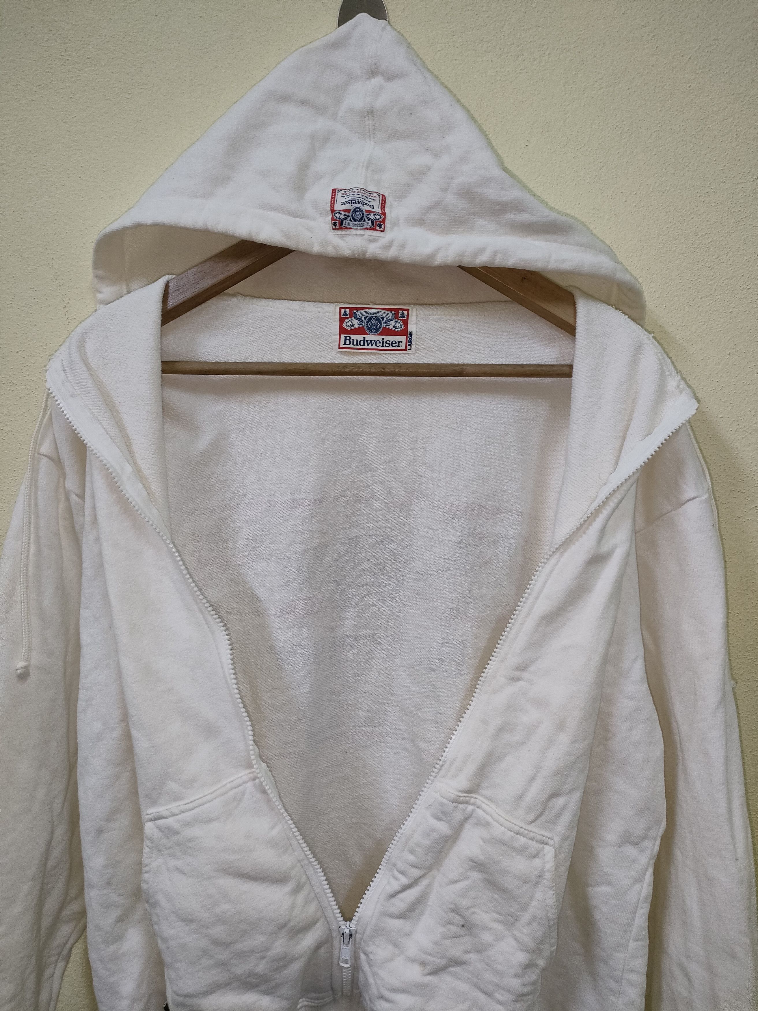 Budweiser × Vintage Vintage Budweiser Zipper Hoodie Size US L / EU 52-54 / 3 - 4 Thumbnail