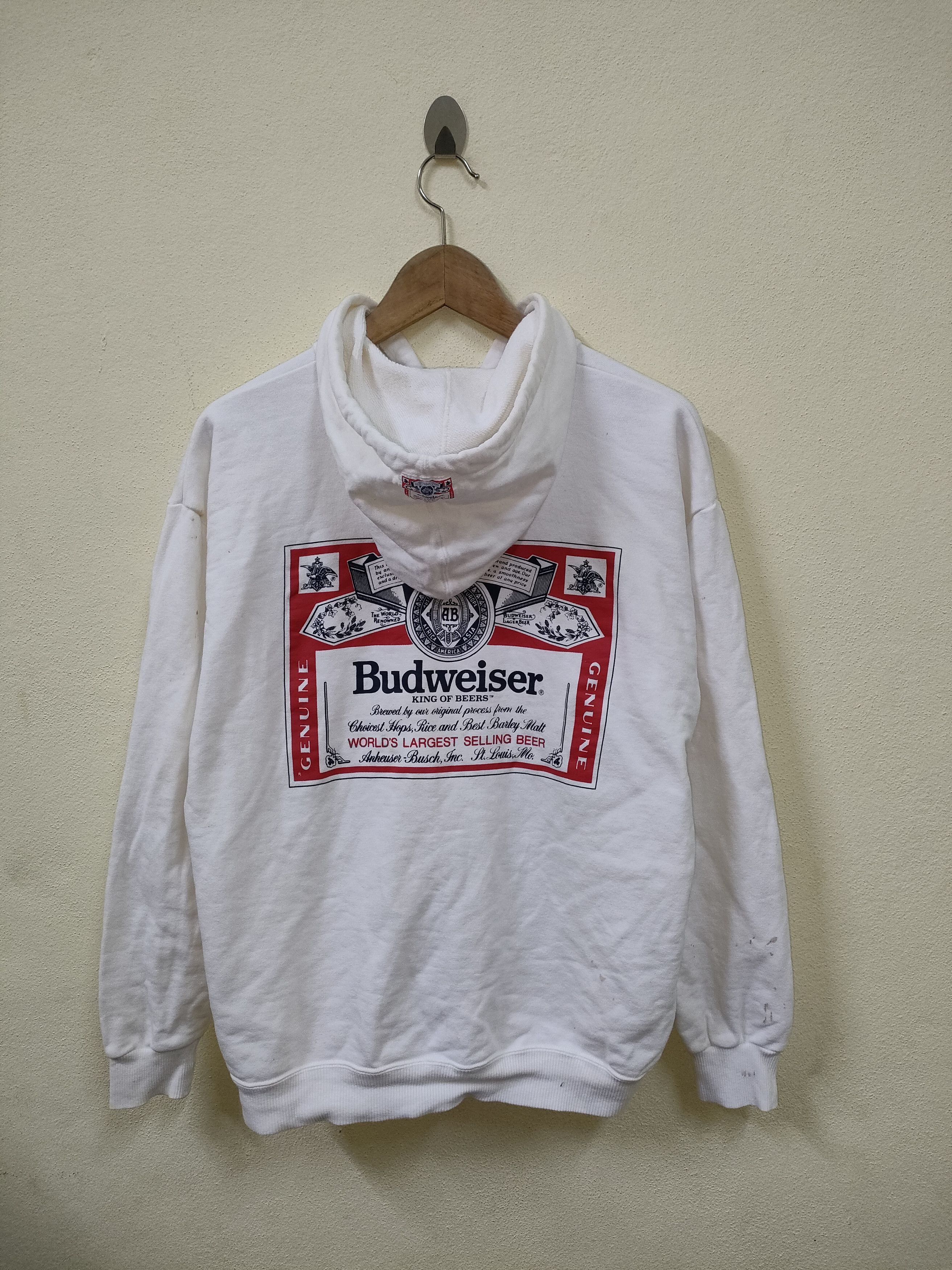 Budweiser × Vintage Vintage Budweiser Zipper Hoodie Size US L / EU 52-54 / 3 - 1 Thumbnail