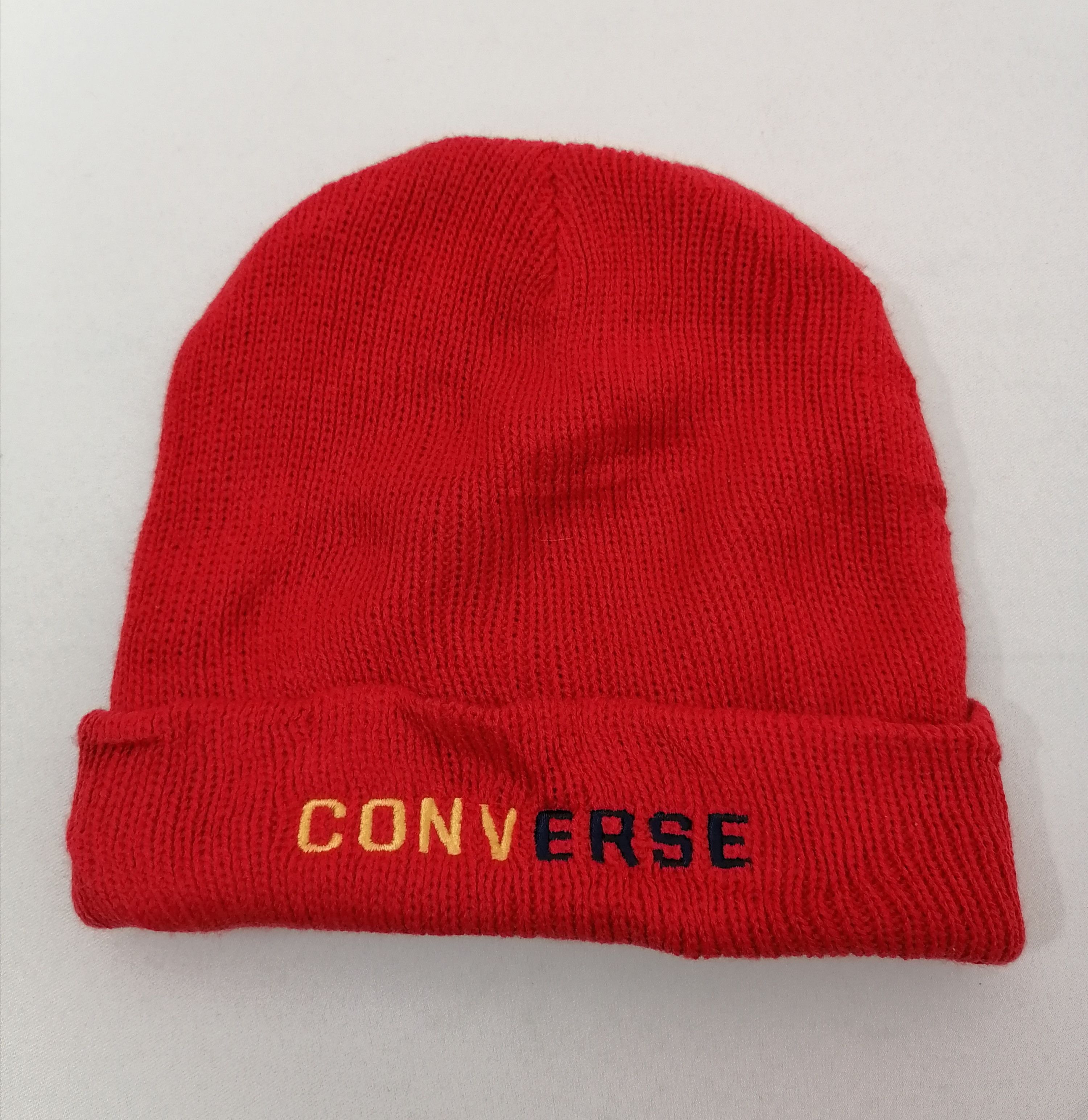 Converse × Vintage Converse Embroidered Beanie Hat Size ONE SIZE - 2 Thumbnail