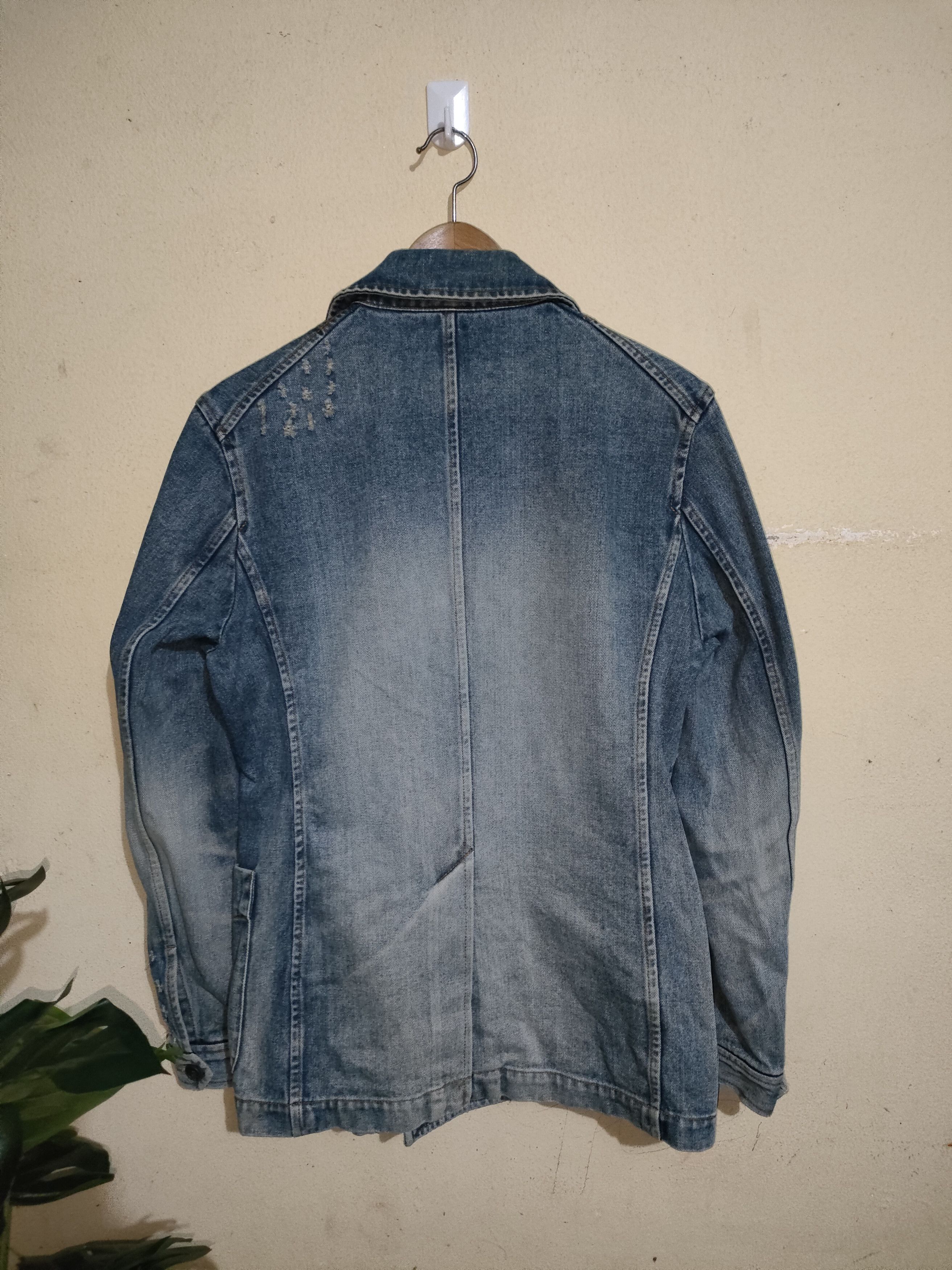 Other A.B.X Double Breast Distressed Denim Jacket Size US S / EU 44-46 / 1 - 3 Thumbnail