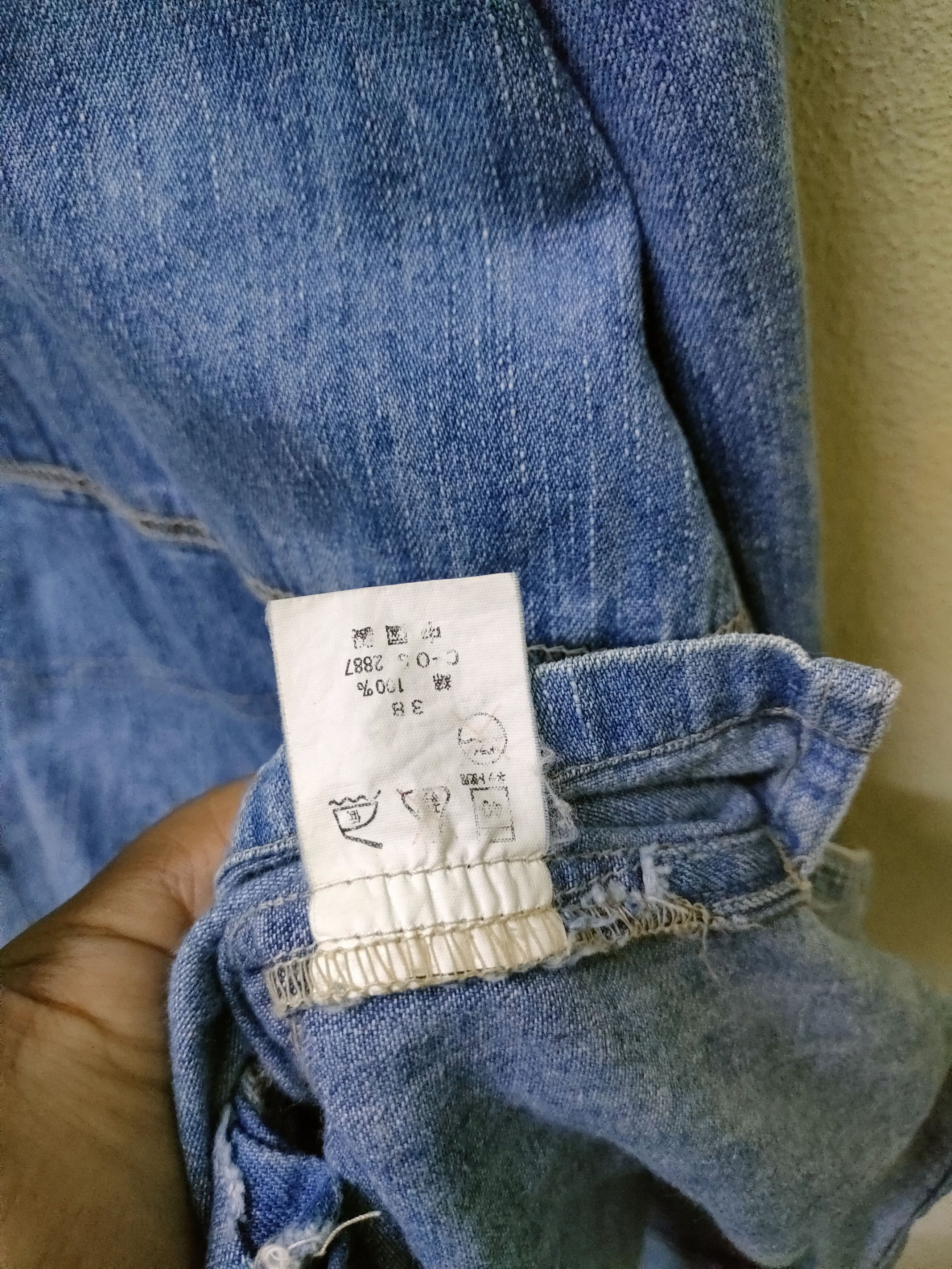 Japanese Brand Dodgers Denim Hoodie Half Button Size US L / EU 52-54 / 3 - 3 Thumbnail