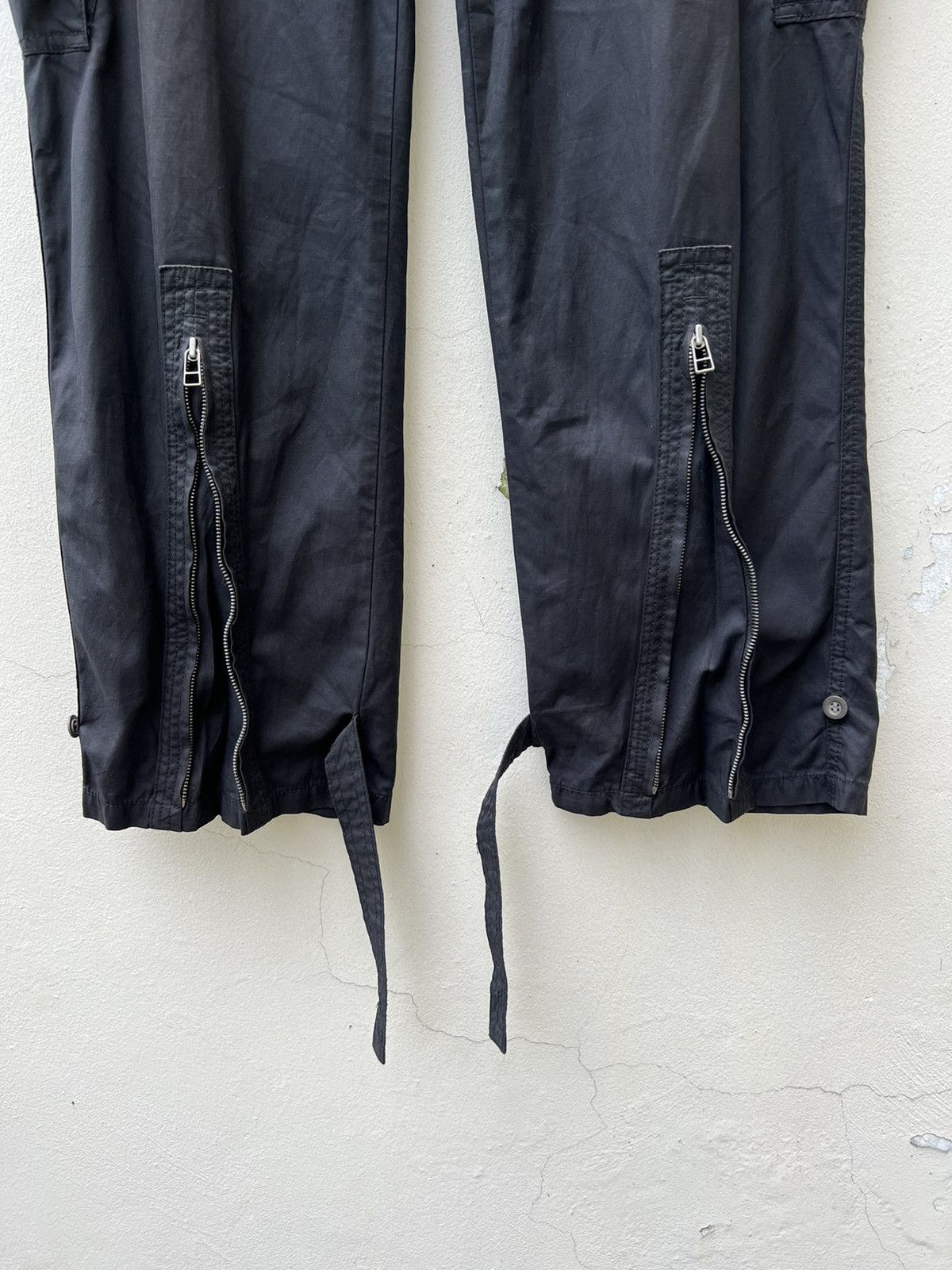 The Viridi-anne × Vintage The Viridi Anne Japan Sun Fade Black Waxed Parachute Trouser Size US 32 / EU 48 - 13 Thumbnail