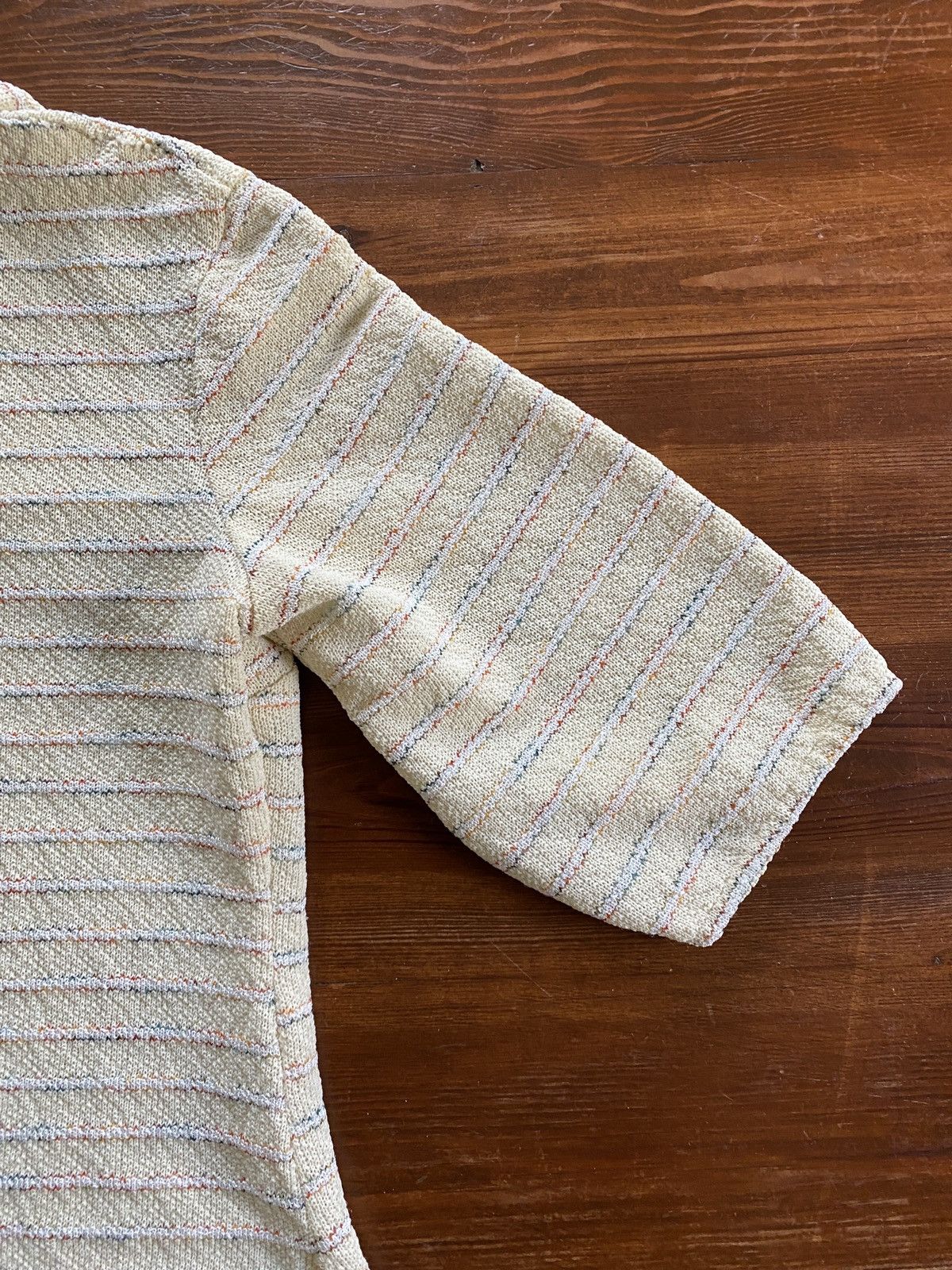 Vintage Vintage 70’s Polyester Knit Women’s V-Neck Shirt Size M / US 6-8 / IT 42-44 - 11 Thumbnail