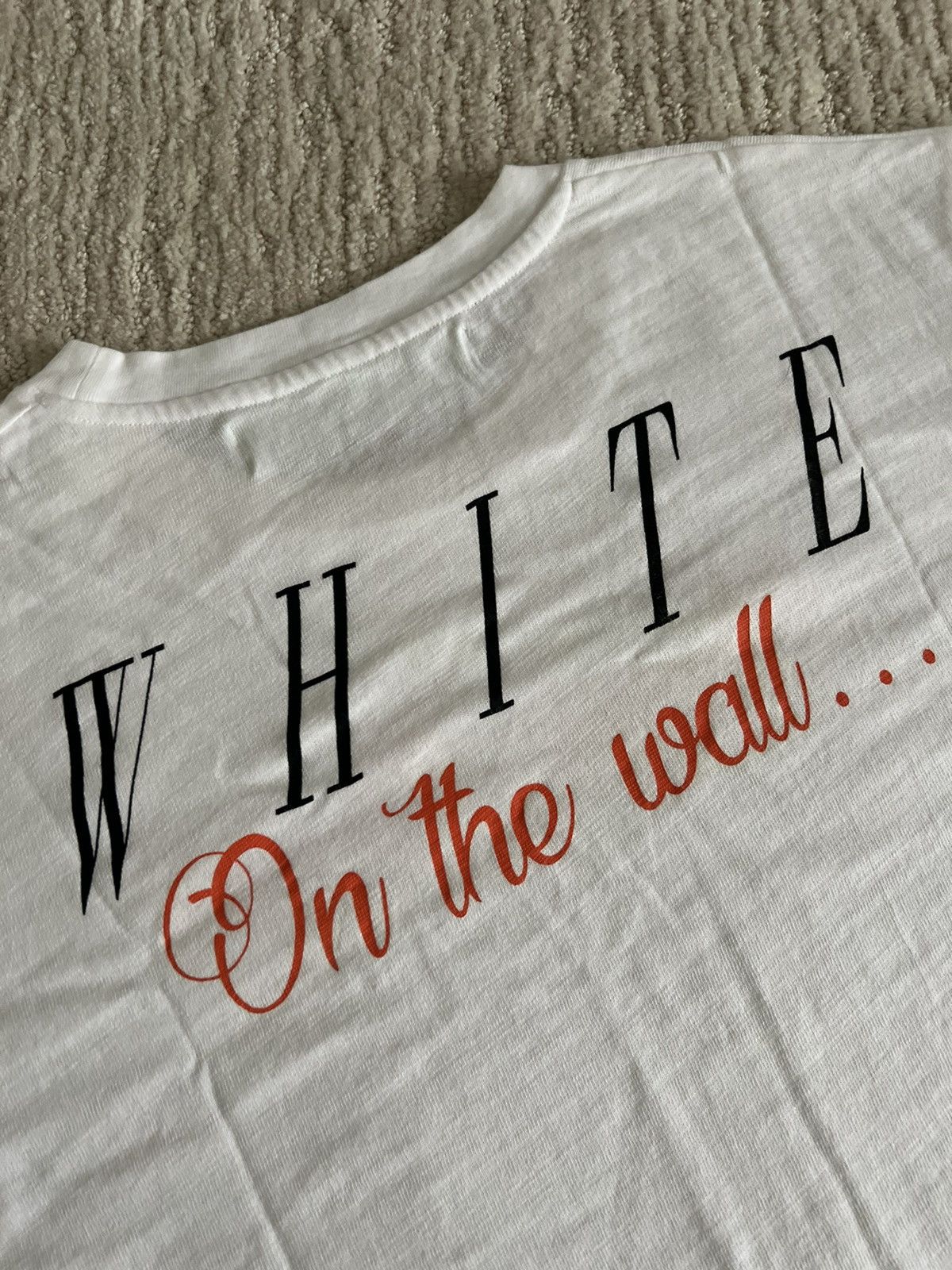 image of Off White Mirror Mirror On The Wall Tee, Men's (Size Small)