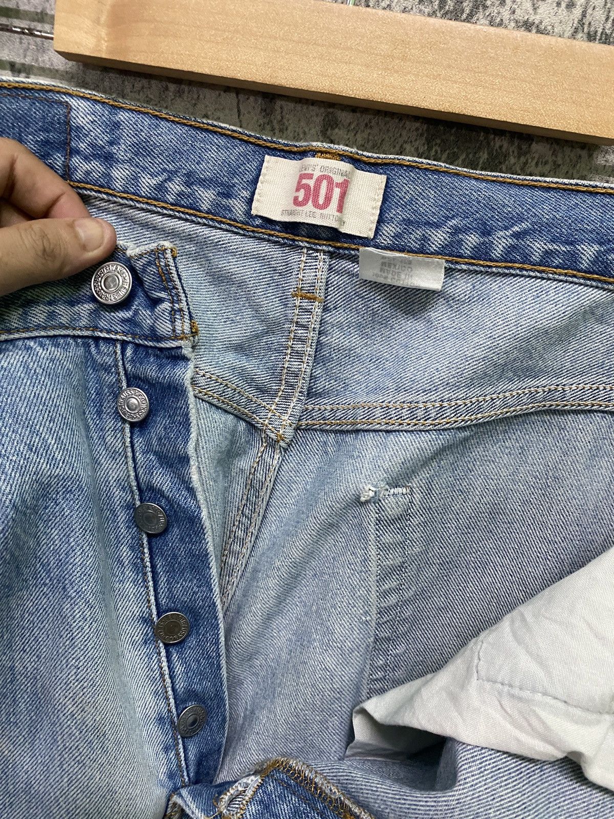 Levi's × Vintage Vintage LEVIS 501 Stone Wash Distressed Jeans- L61 Size US 32 / EU 48 - 23 Thumbnail