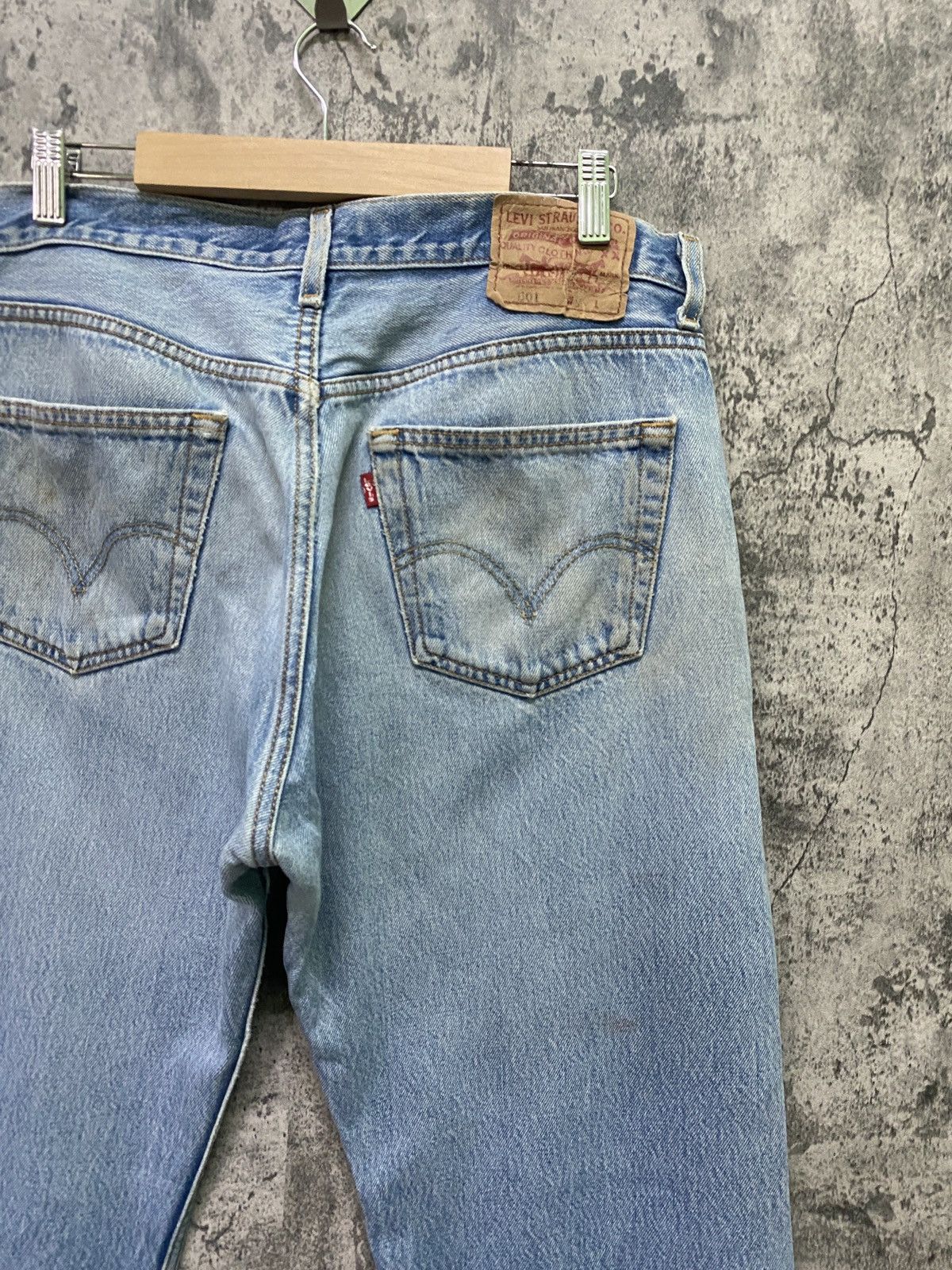 Levi's × Vintage Vintage LEVIS 501 Stone Wash Distressed Jeans- L61 Size US 32 / EU 48 - 15 Thumbnail