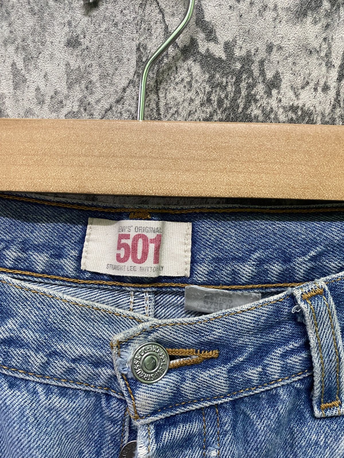 Levi's × Vintage Vintage LEVIS 501 Stone Wash Distressed Jeans- L61 Size US 32 / EU 48 - 12 Thumbnail
