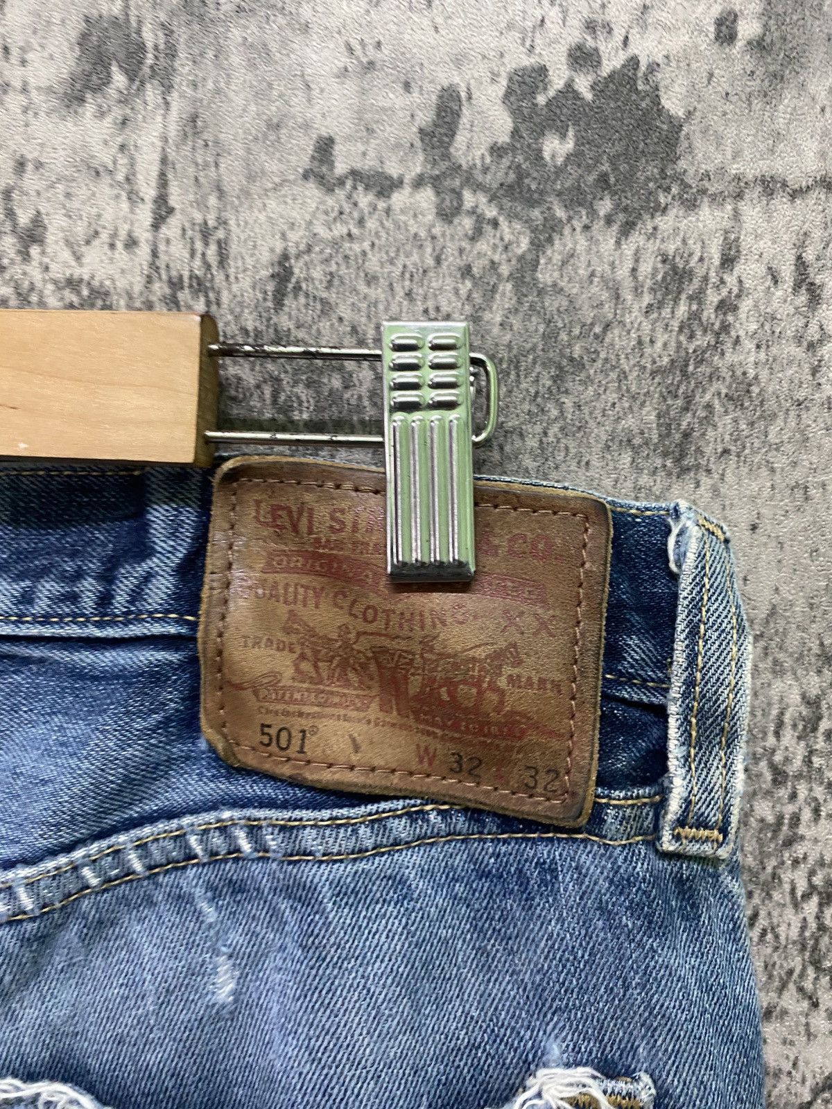 Levi's × Vintage Vintage Levi's 501 Super Distressed Jeans -L62 Size US 32 / EU 48 - 20 Thumbnail