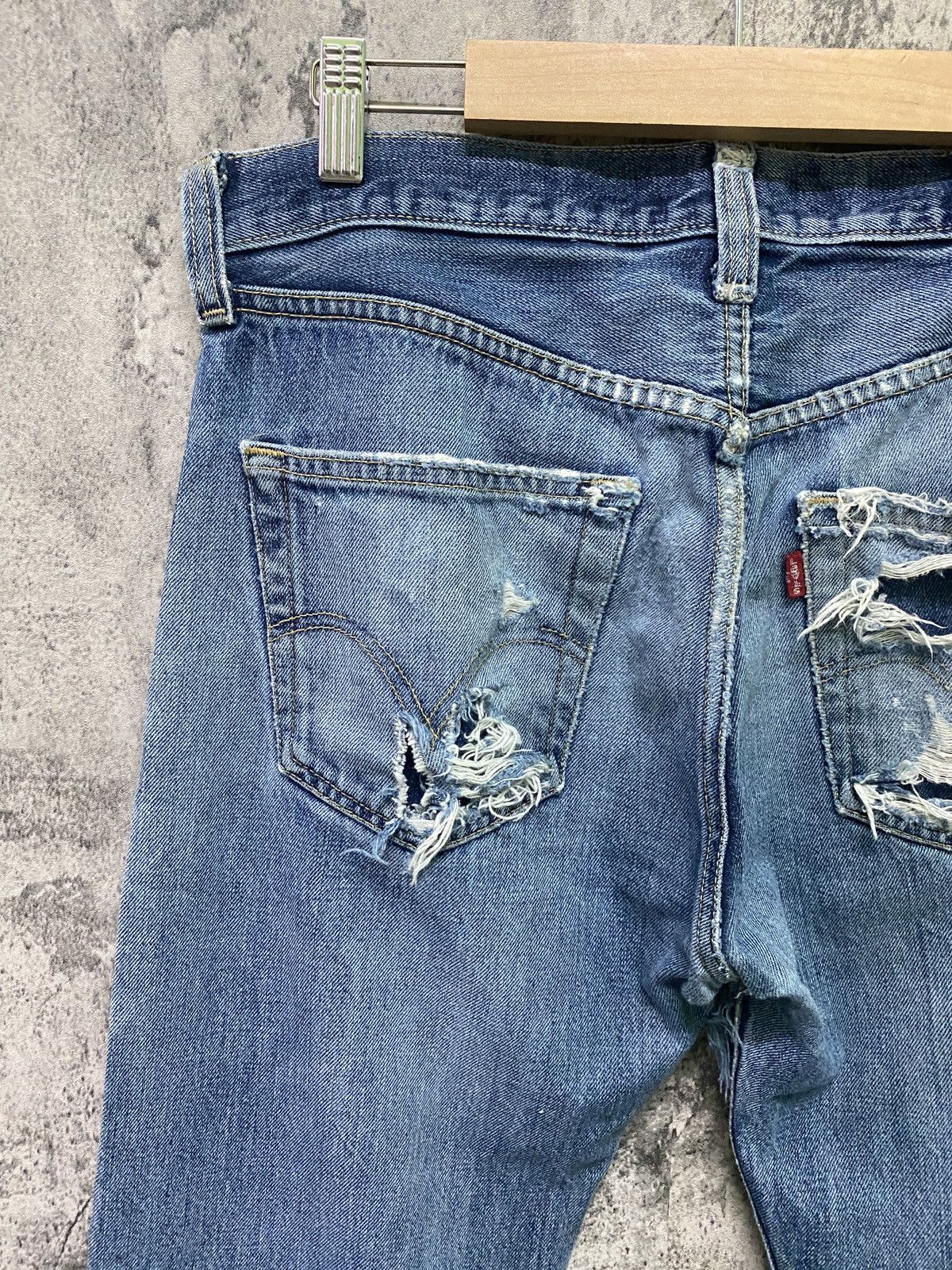 Levi's × Vintage Vintage Levi's 501 Super Distressed Jeans -L62 Size US 32 / EU 48 - 17 Thumbnail