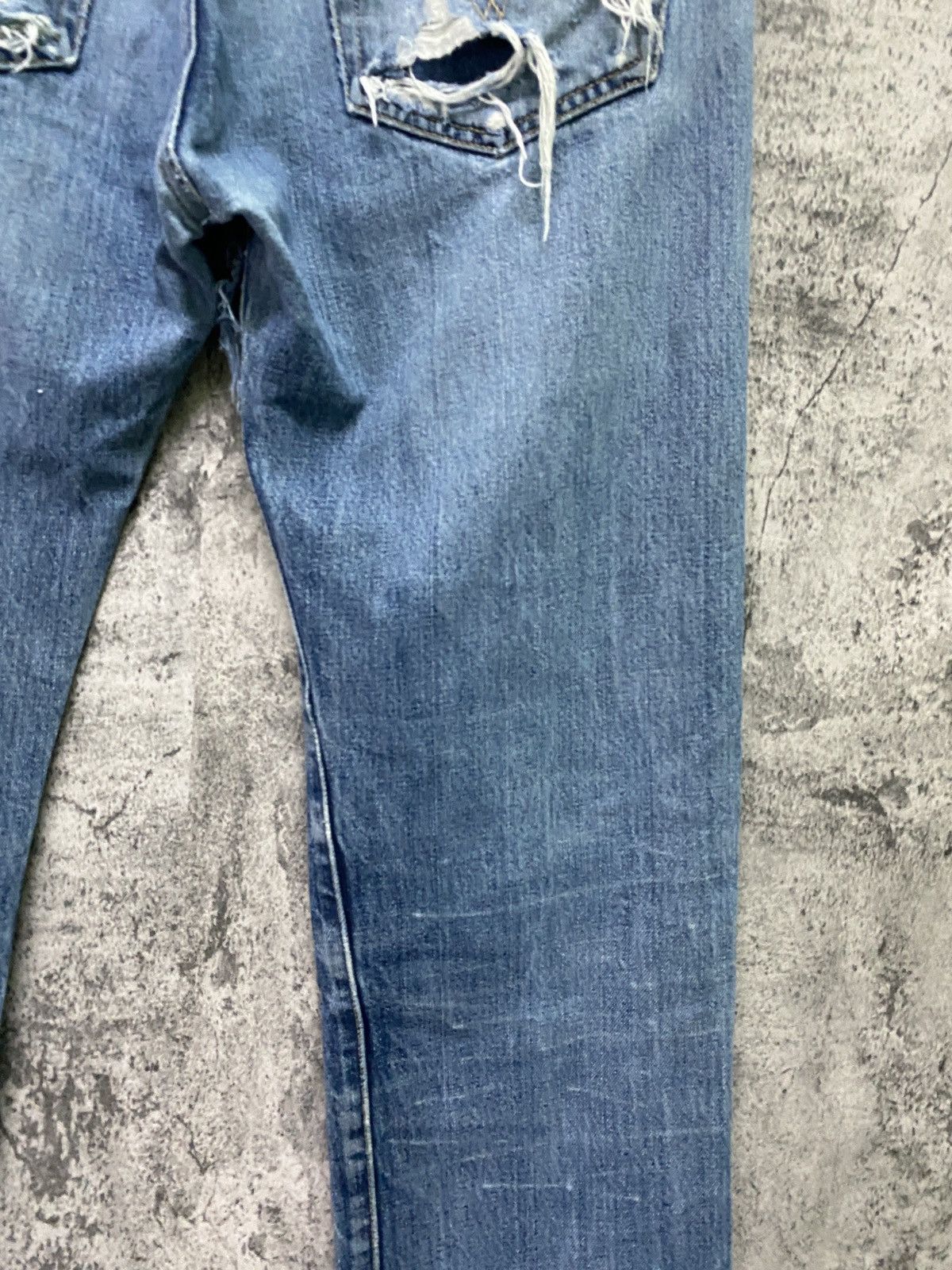 Levi's × Vintage Vintage Levi's 501 Super Distressed Jeans -L62 Size US 32 / EU 48 - 13 Thumbnail