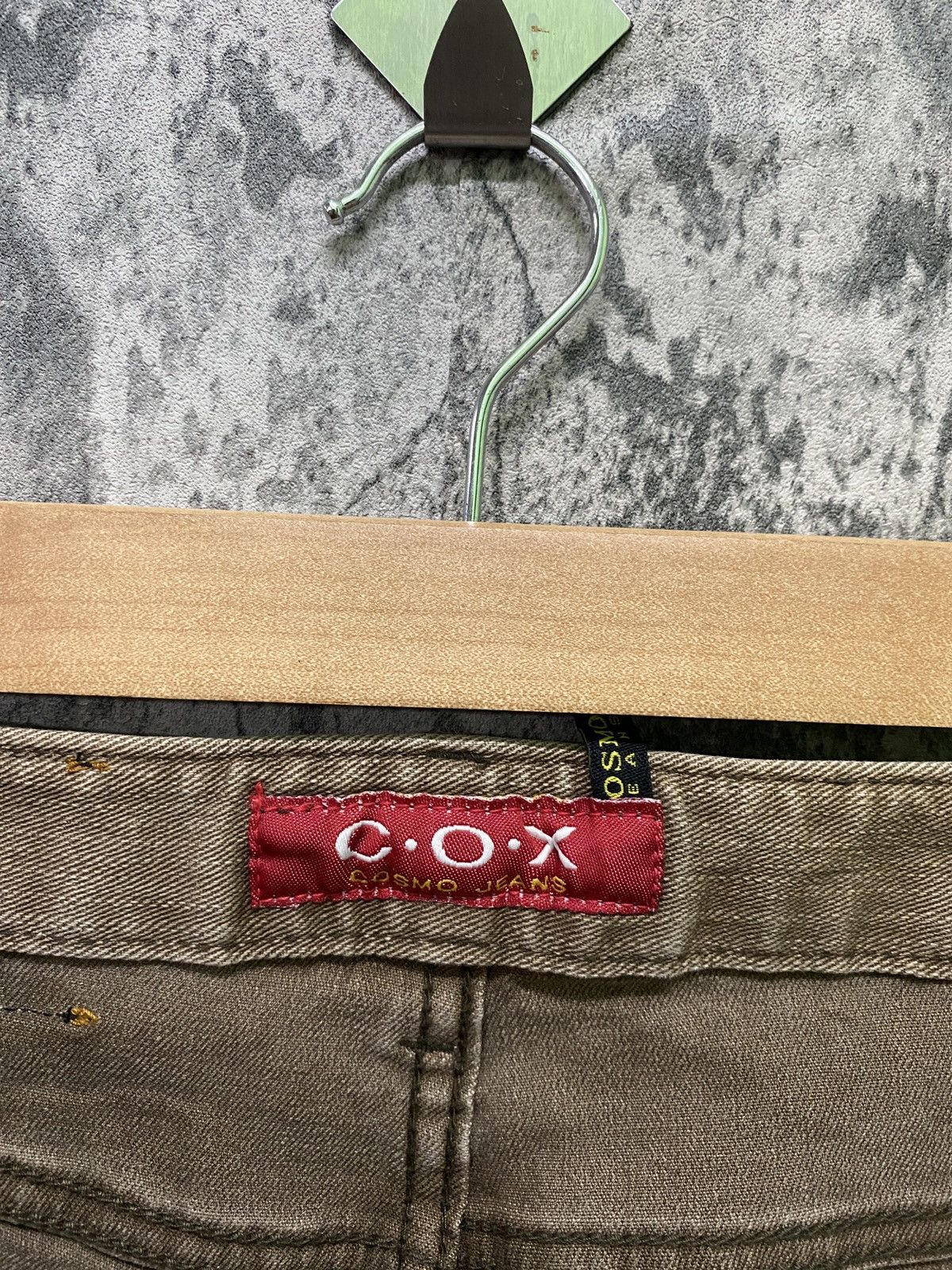 Designer × Japanese Brand Japanese C.O.X COSMO JEANS Flared Patchwork Pants Size US 27 - 17 Thumbnail