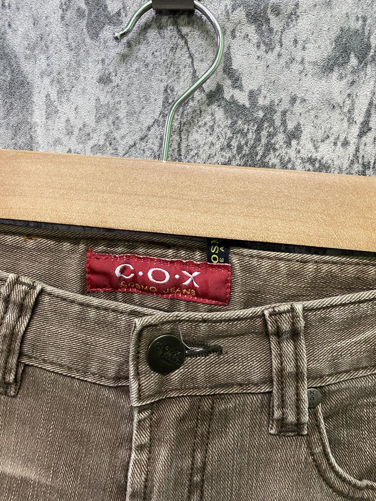 Designer × Japanese Brand Japanese C.O.X COSMO JEANS Flared Patchwork Pants Size US 27 - 9 Thumbnail