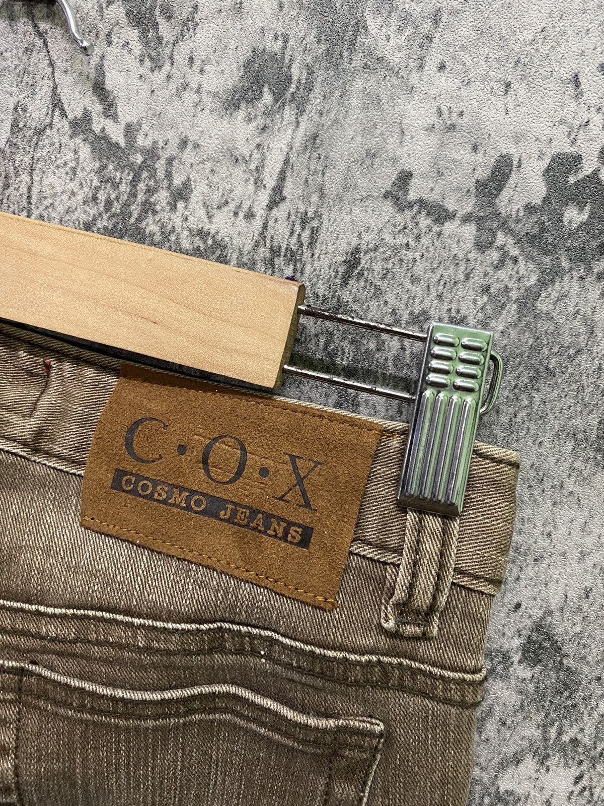 Designer × Japanese Brand Japanese C.O.X COSMO JEANS Flared Patchwork Pants Size US 27 - 16 Thumbnail