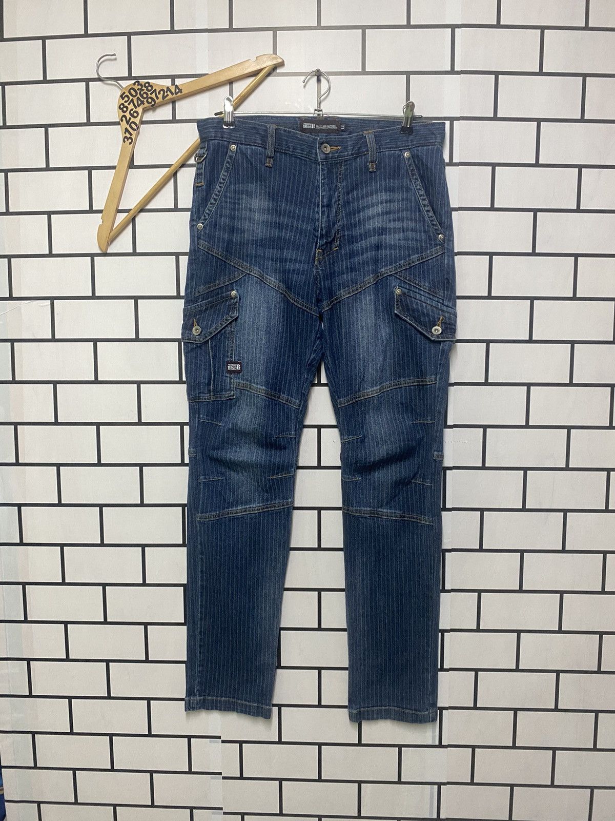 Designer × Japanese Brand Japanese Brand Blue B Cargo Multipocket Denim Size US 32 / EU 48 - 3 Thumbnail