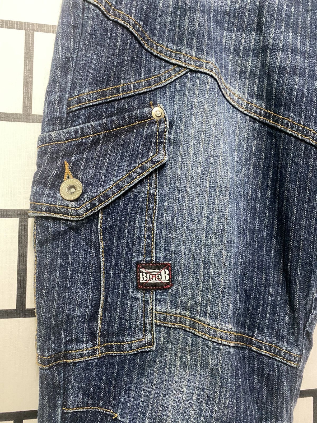 Designer × Japanese Brand Japanese Brand Blue B Cargo Multipocket Denim Size US 32 / EU 48 - 9 Thumbnail
