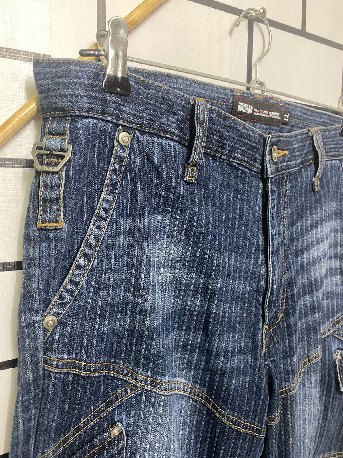 Designer × Japanese Brand Japanese Brand Blue B Cargo Multipocket Denim Size US 32 / EU 48 - 10 Thumbnail