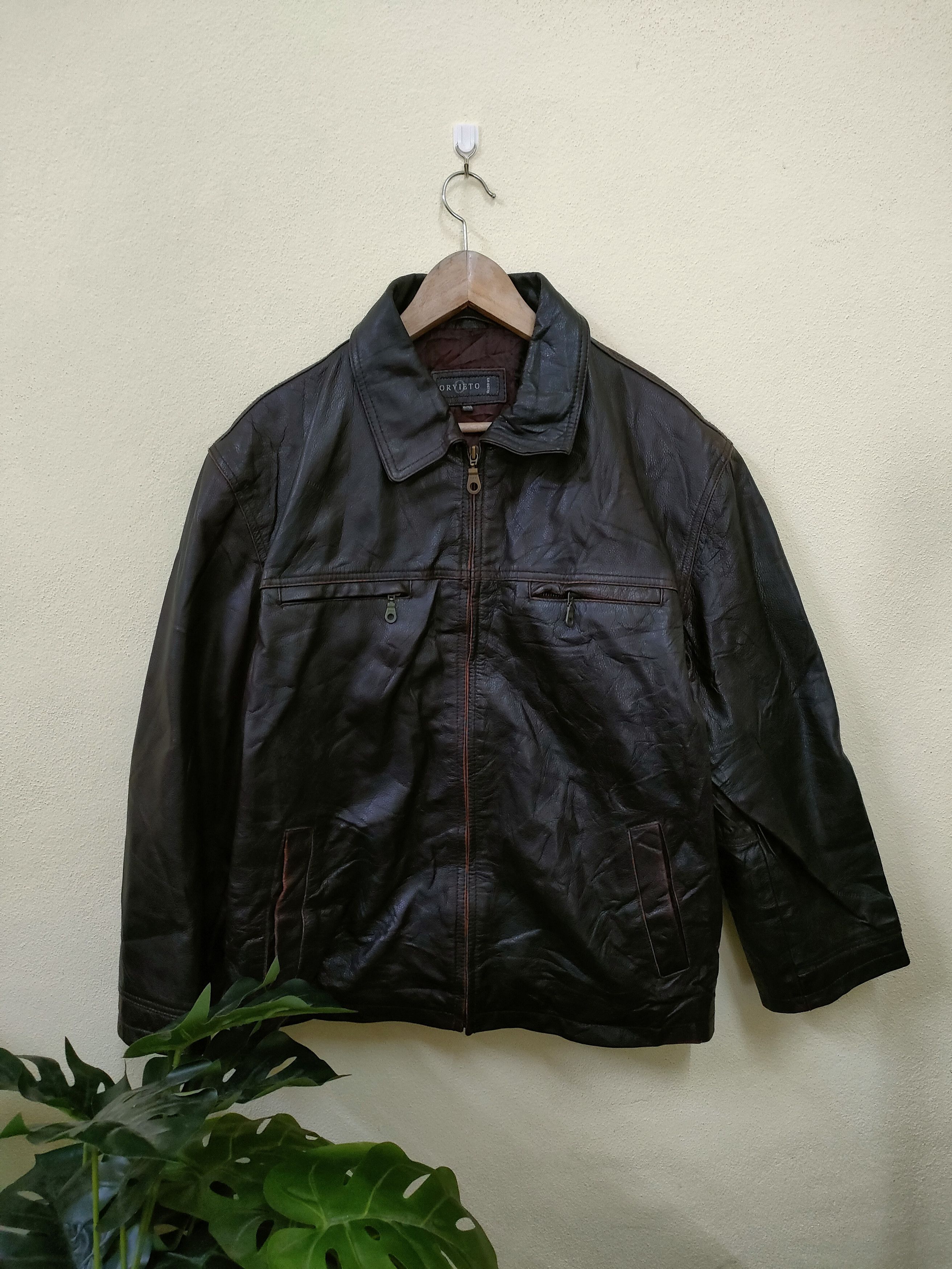 Genuine Leather Orvieto Leather Jacket Size US XL / EU 56 / 4 - 1 Thumbnail
