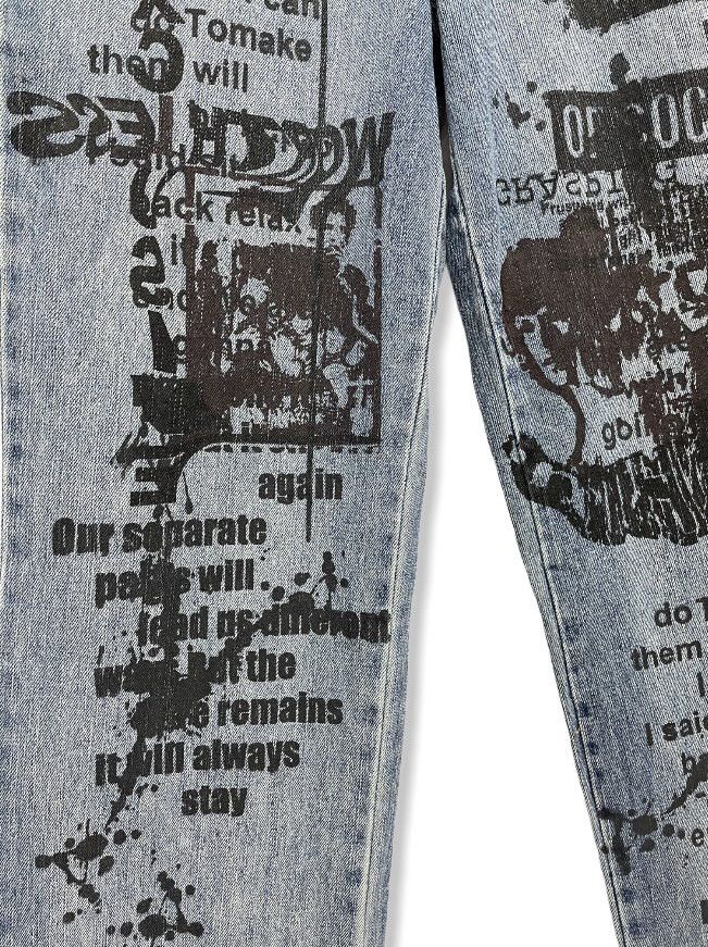 In The Attic FYE🔥IN THE ATTIC Seditionaries Punk Rock Poem Denim Pants Size US 30 / EU 46 - 7 Thumbnail