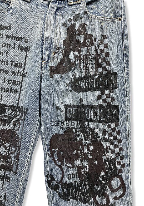 In The Attic FYE🔥IN THE ATTIC Seditionaries Punk Rock Poem Denim Pants Size US 30 / EU 46 - 2 Thumbnail