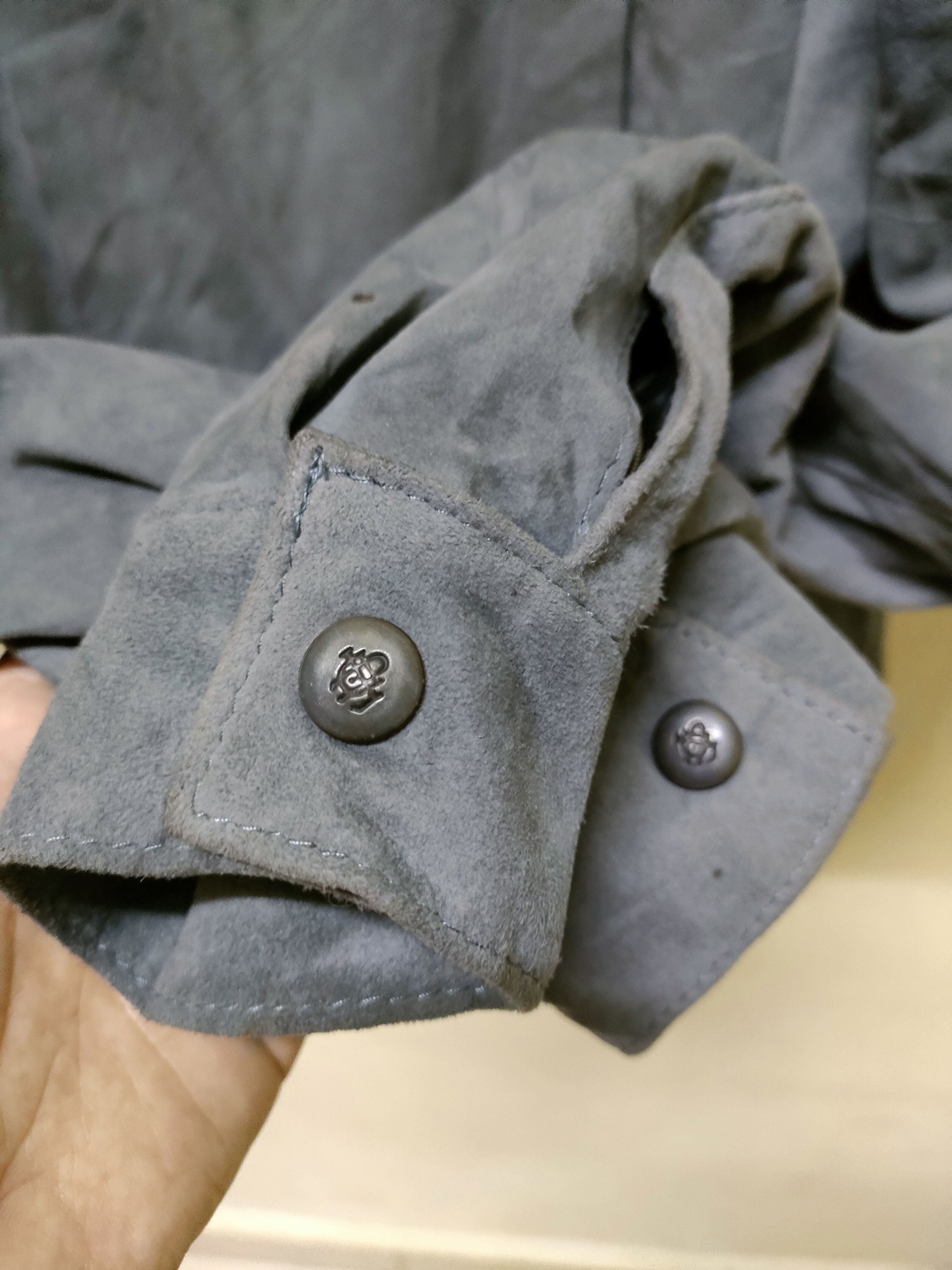 Genuine Leather × Vintage Vintage Lamb Suede Leather Jacket Size US M / EU 48-50 / 2 - 2 Thumbnail