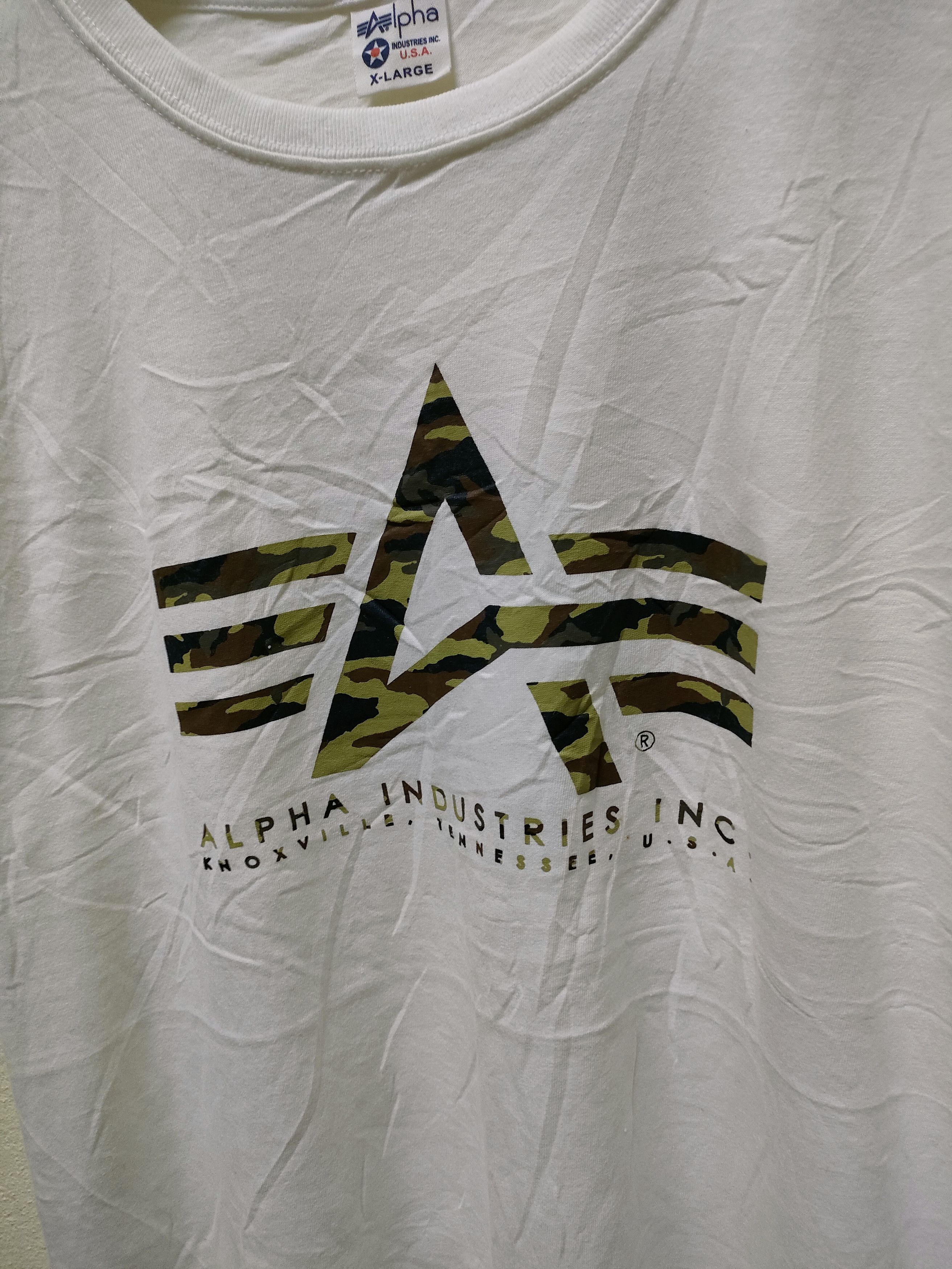 Alpha Industries Alpha Industries Camouflage Logo T-shirt Size US XL / EU 56 / 4 - 4 Thumbnail