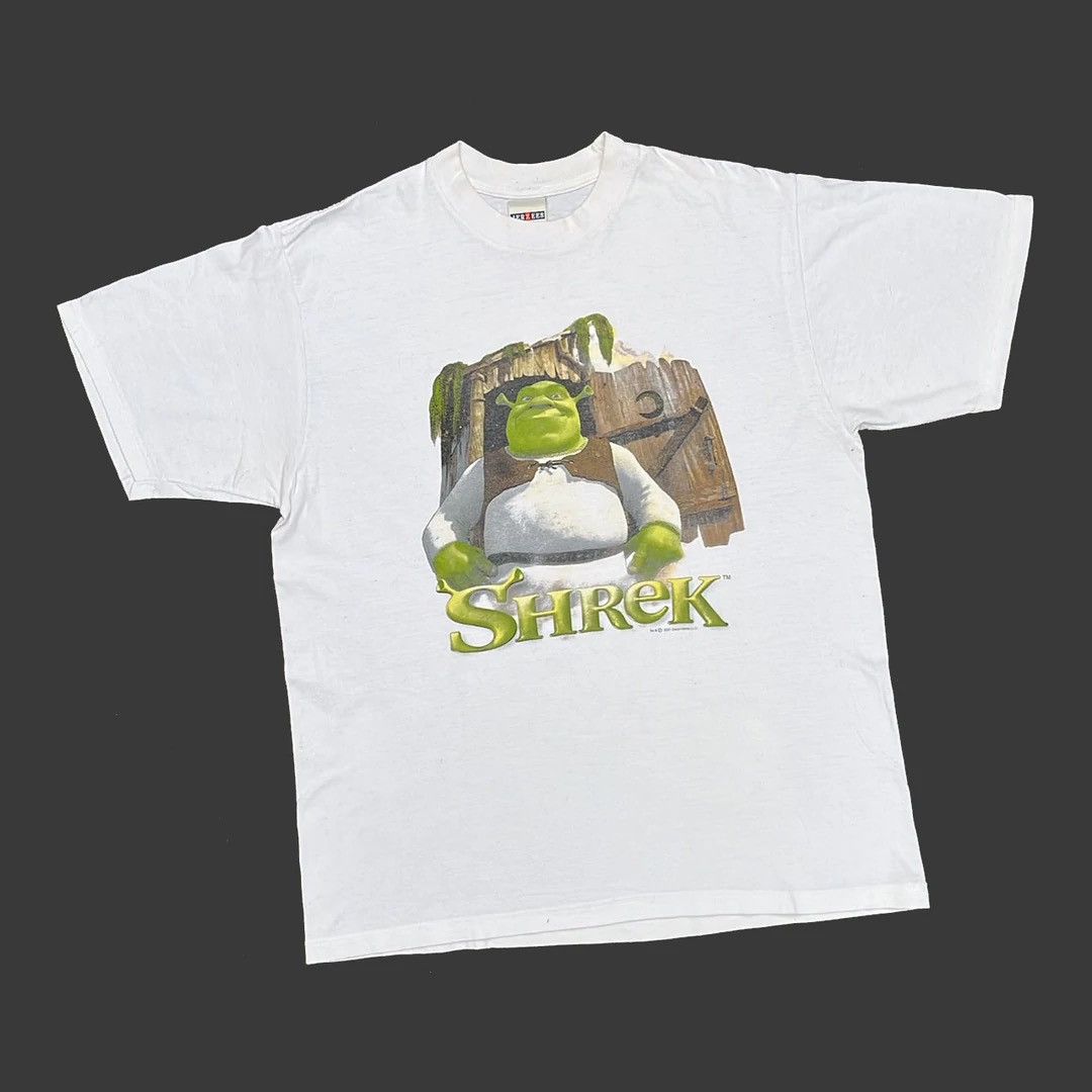 Jerzees Shrek 2001 Movie Promo Dreamworks Animation Vintage T-Shirt Size US M / EU 48-50 / 2 - 1 Thumbnail