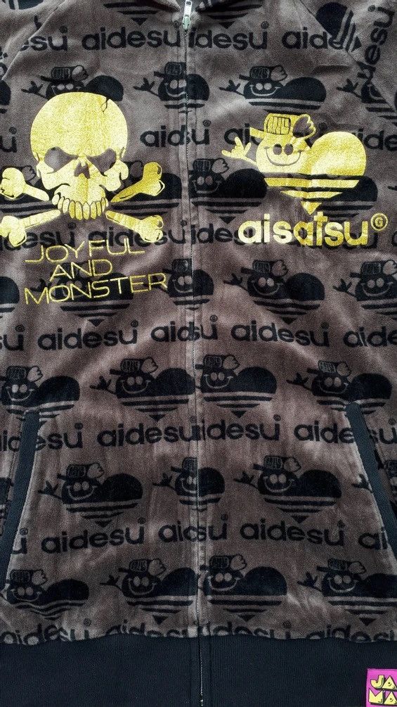 Japanese Brand × Vintage Aidesu Rasta Striped Skull Graphic Zip Size US S / EU 44-46 / 1 - 2 Thumbnail