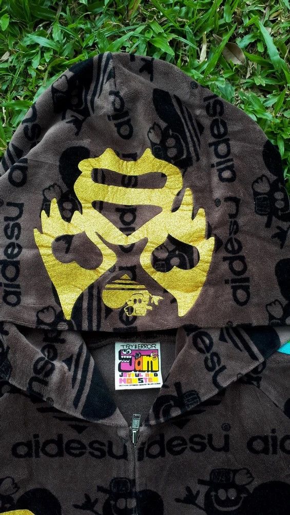 Japanese Brand × Vintage Aidesu Rasta Striped Skull Graphic Zip Size US S / EU 44-46 / 1 - 3 Thumbnail