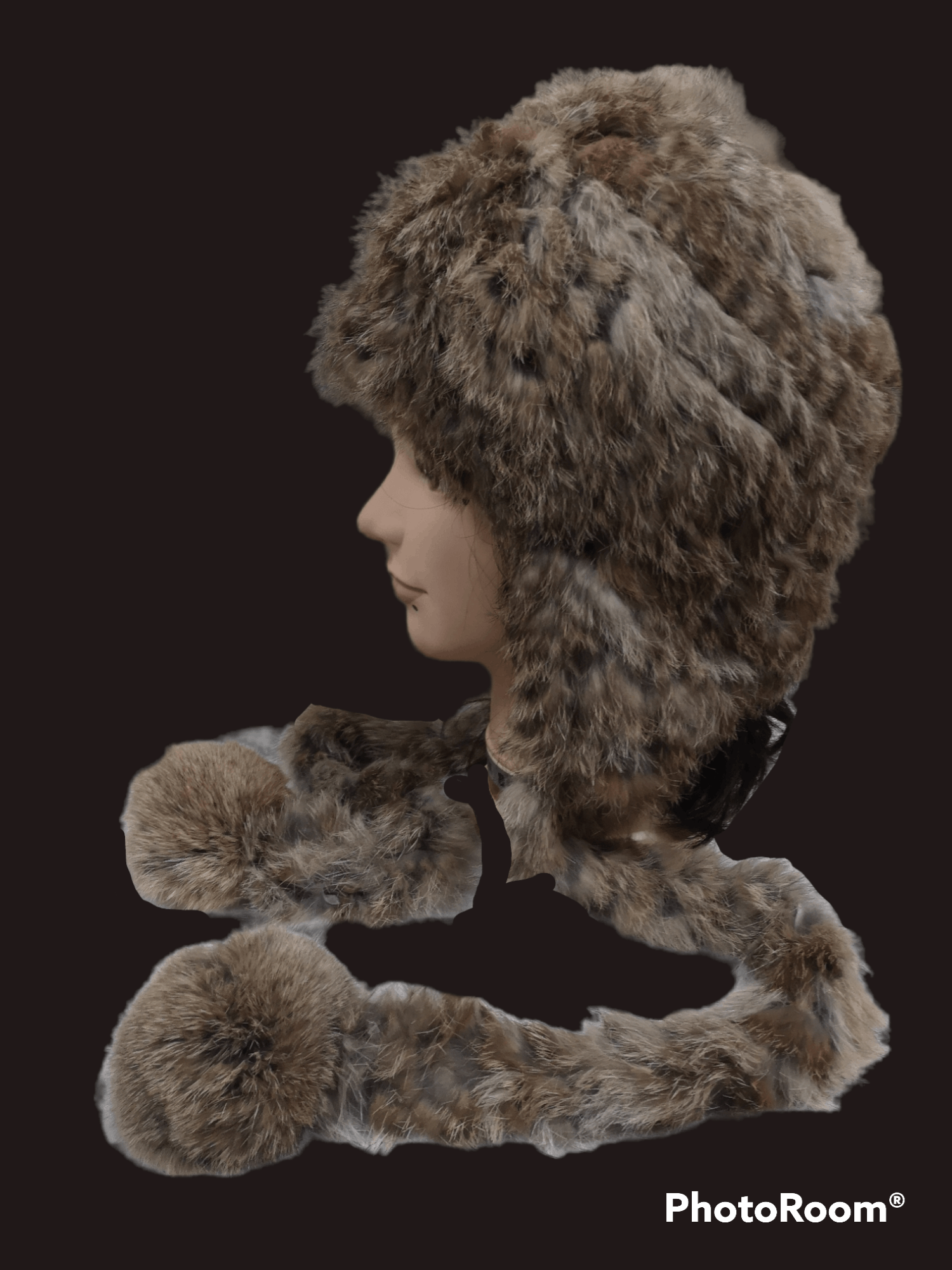 Japanese Brand Milsa Rabbit Fur Winter Hats Size ONE SIZE - 2 Thumbnail