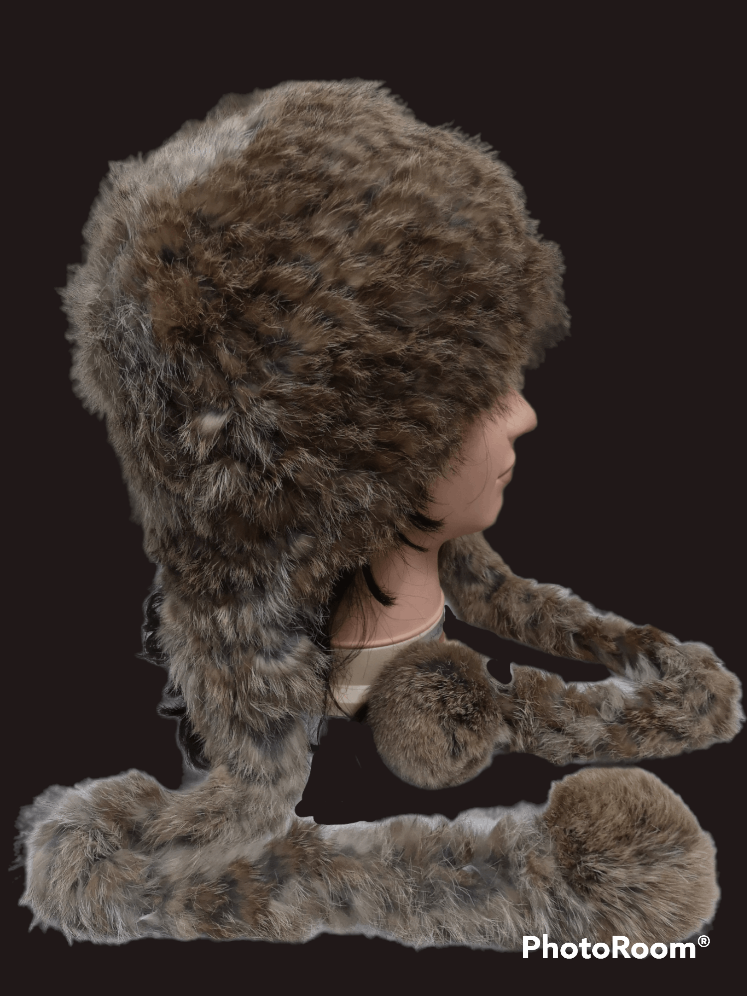 Japanese Brand Milsa Rabbit Fur Winter Hats Size ONE SIZE - 4 Thumbnail