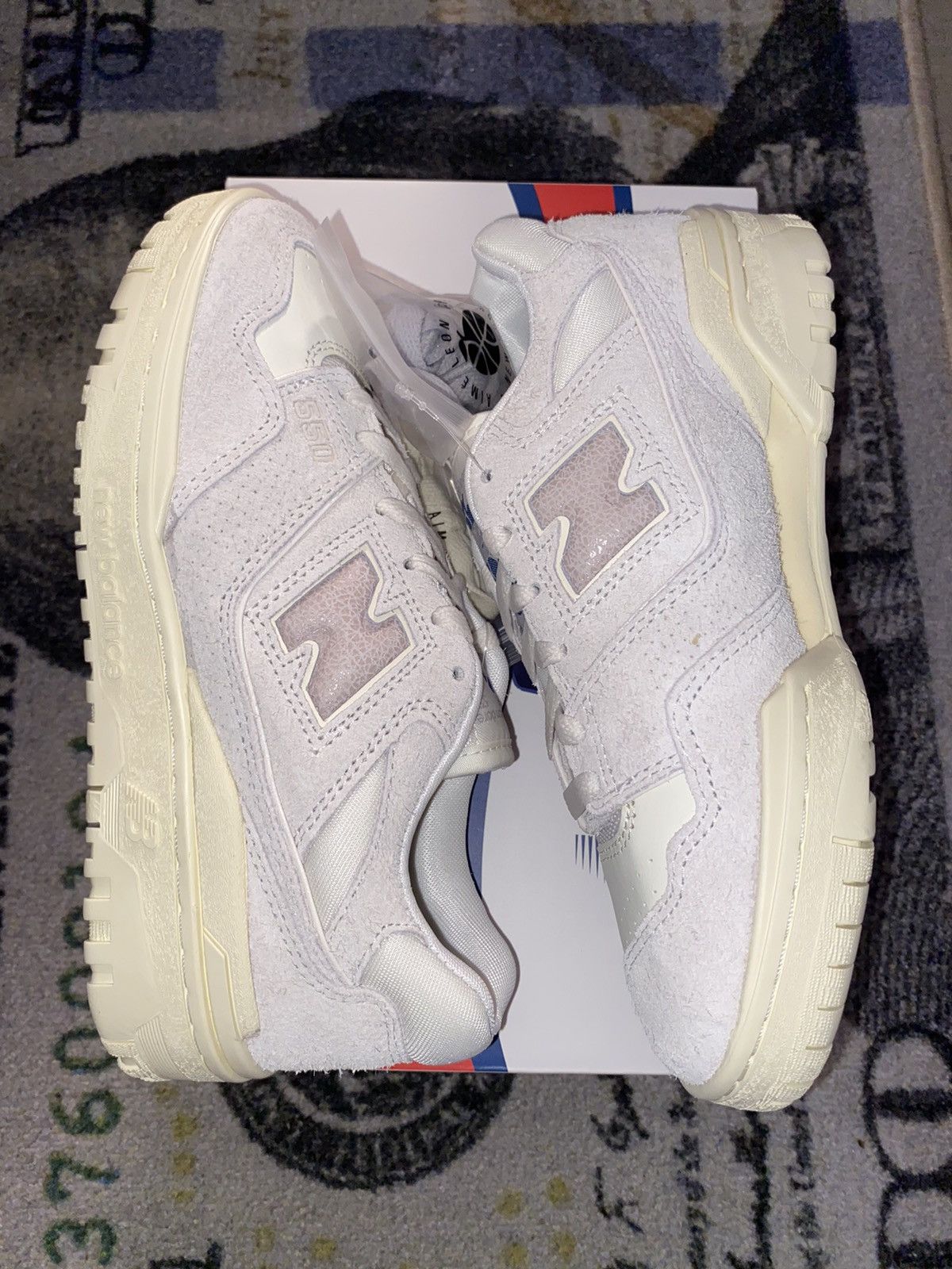 Aime Leon Dore × New Balance New Balance 550 Aime Leon Dore Grey Suede Size US 5 / EU 37 - 2 Thumbnail