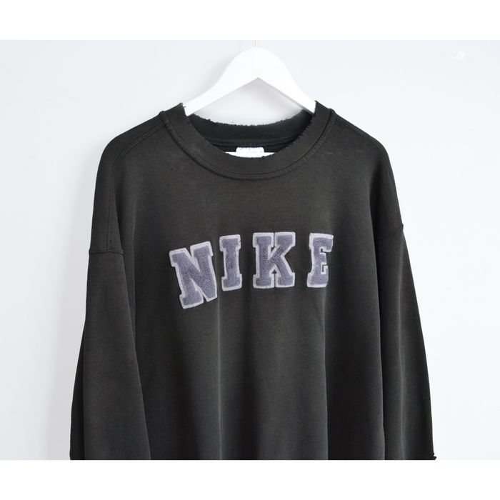 Nike Vintage Nike Spell Out Sweatshirt 90s Grey Grailed