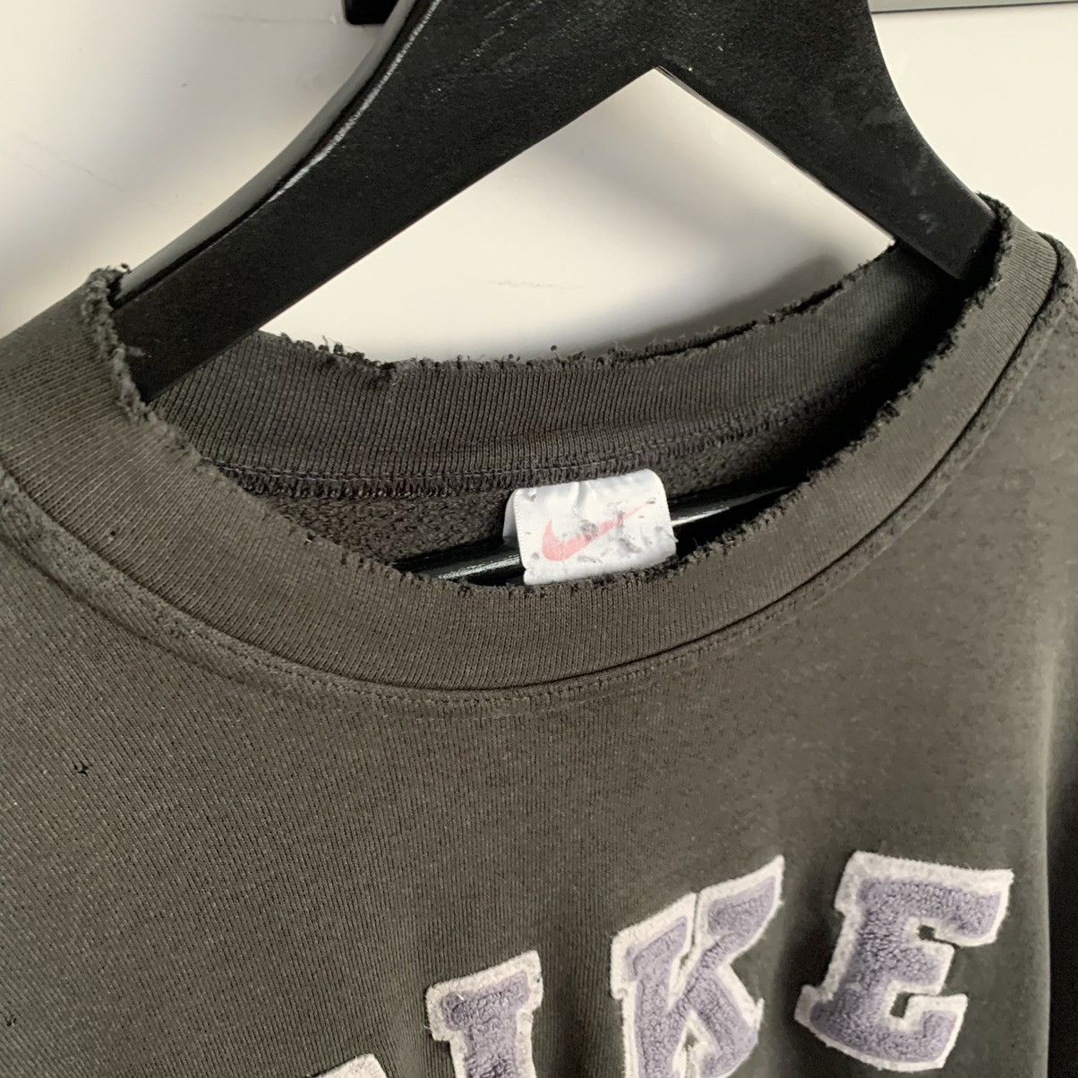 Nike NIKE Spell Out Sweatshirt 90s Sweater Gray Distressed Size US XL / EU 56 / 4 - 7 Thumbnail