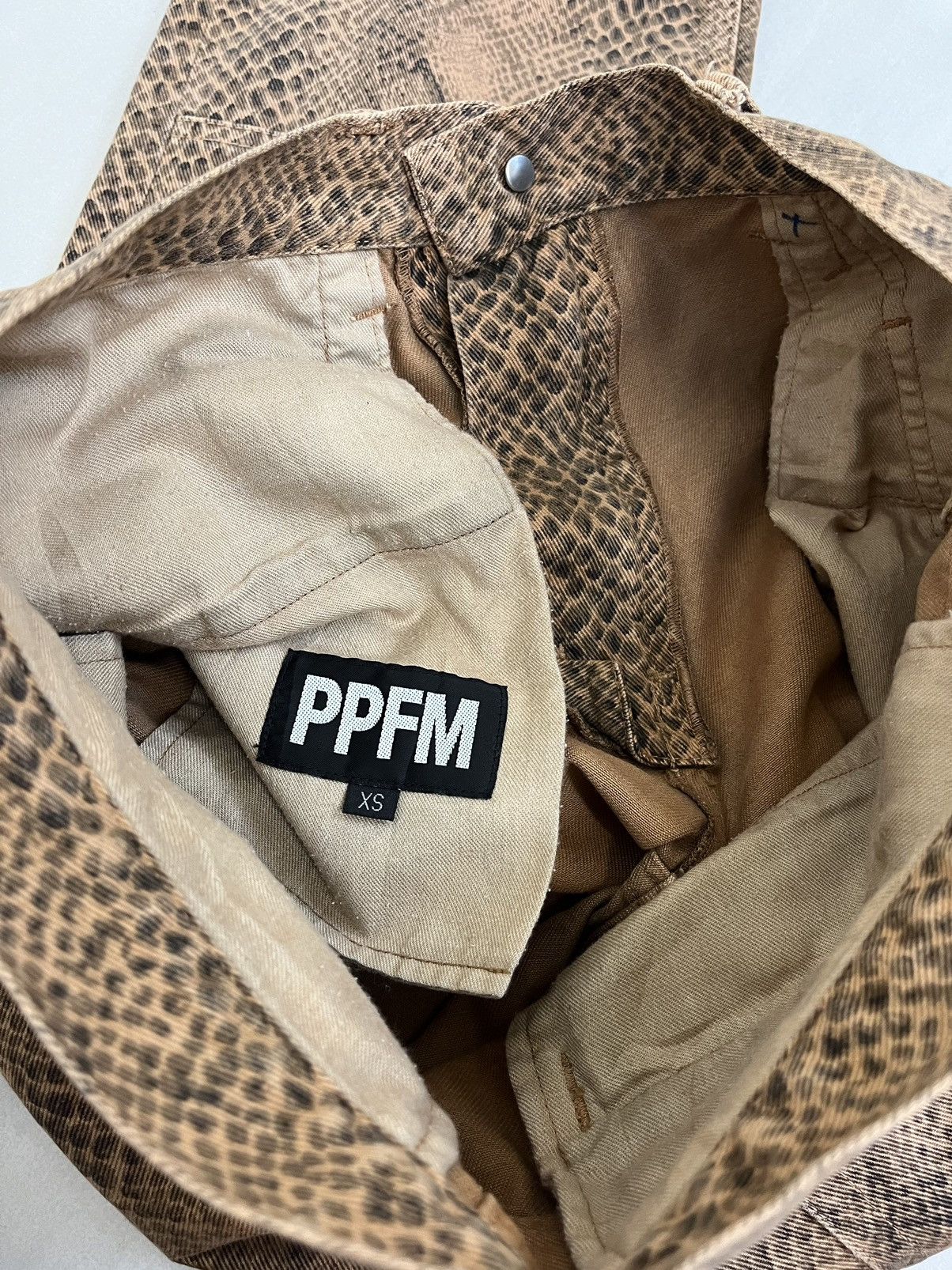 PPFM Japanese Brand PPFM Snake Print Pants Size US 29 - 12 Thumbnail