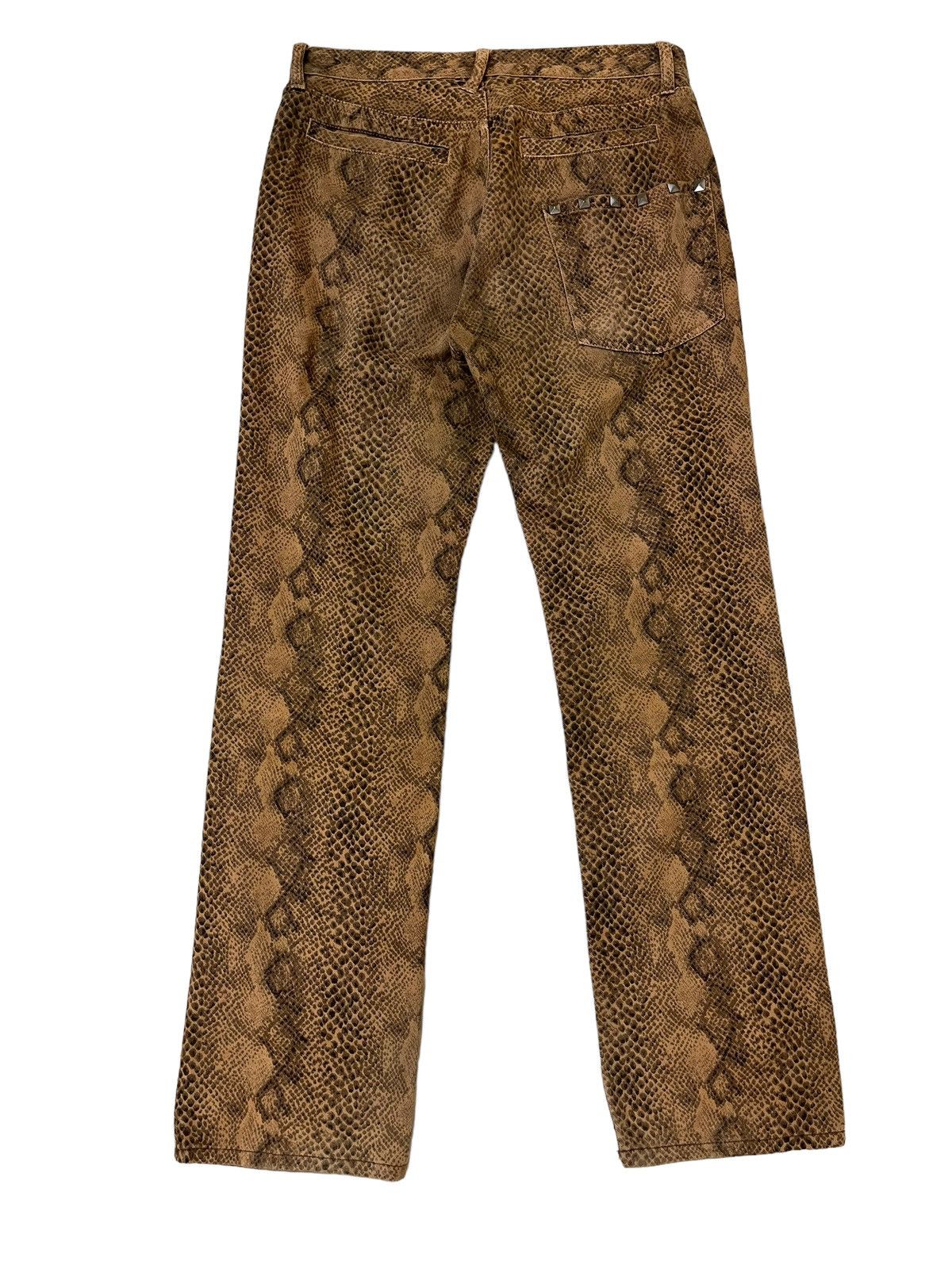 PPFM Japanese Brand PPFM Snake Print Pants Size US 29 - 2 Thumbnail