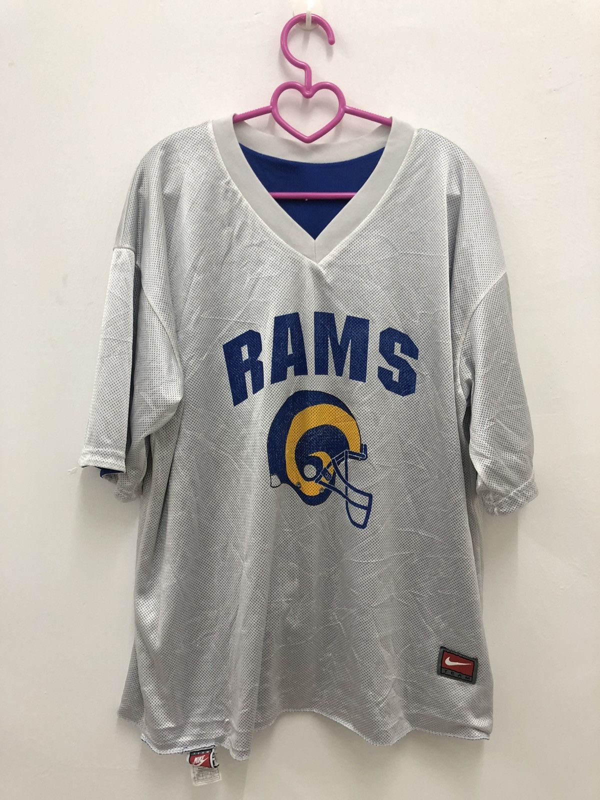 Nike Rare Vintage NIKE Los Angeles Rams NFL Reversible Jersey Size US XL / EU 56 / 4 - 6 Thumbnail