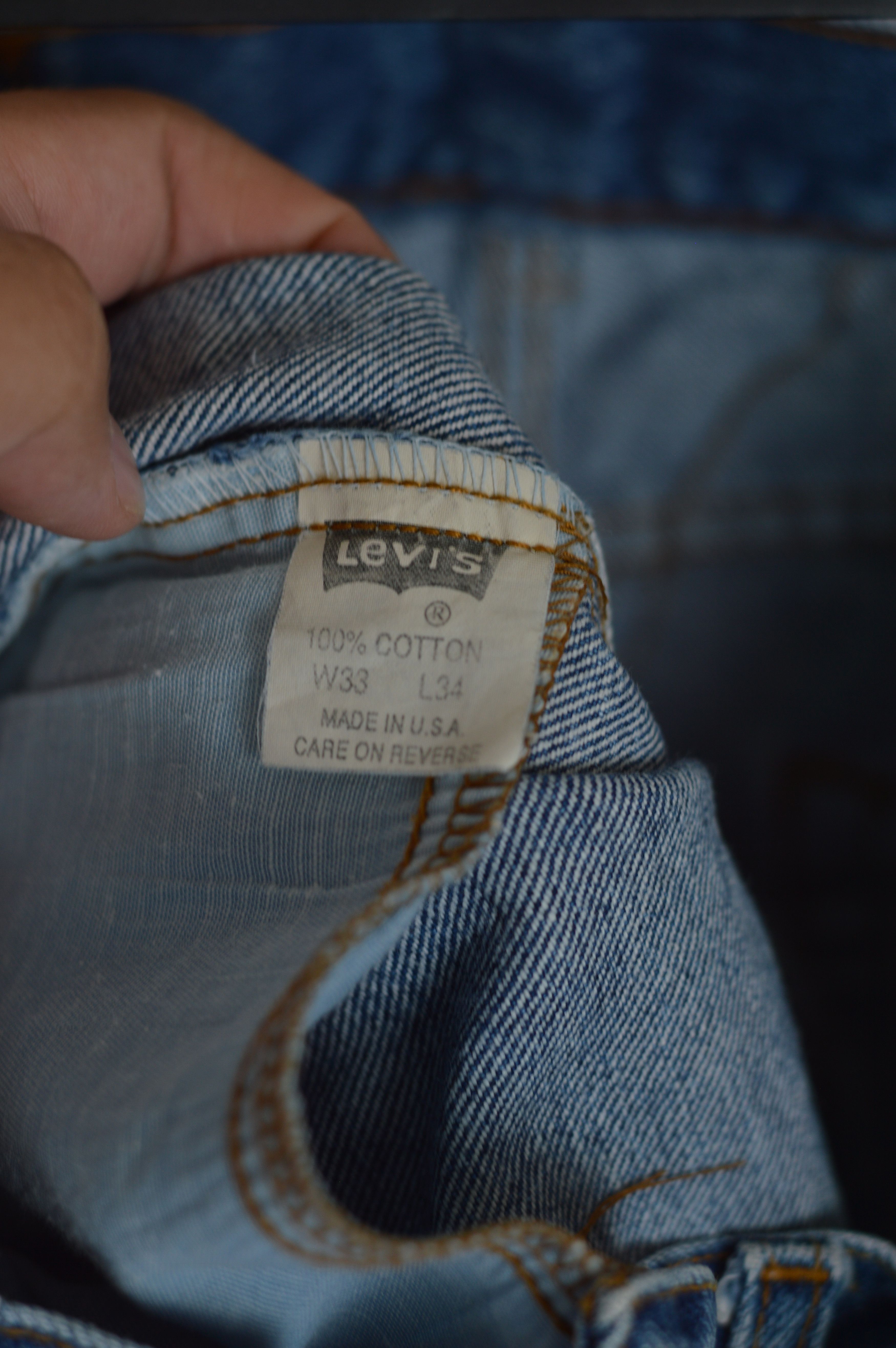 Levi's × Levi's Vintage Clothing × Vintage Vintage Made In USA Levi's 501 Blue Denim Pant Size US 33 - 12 Thumbnail