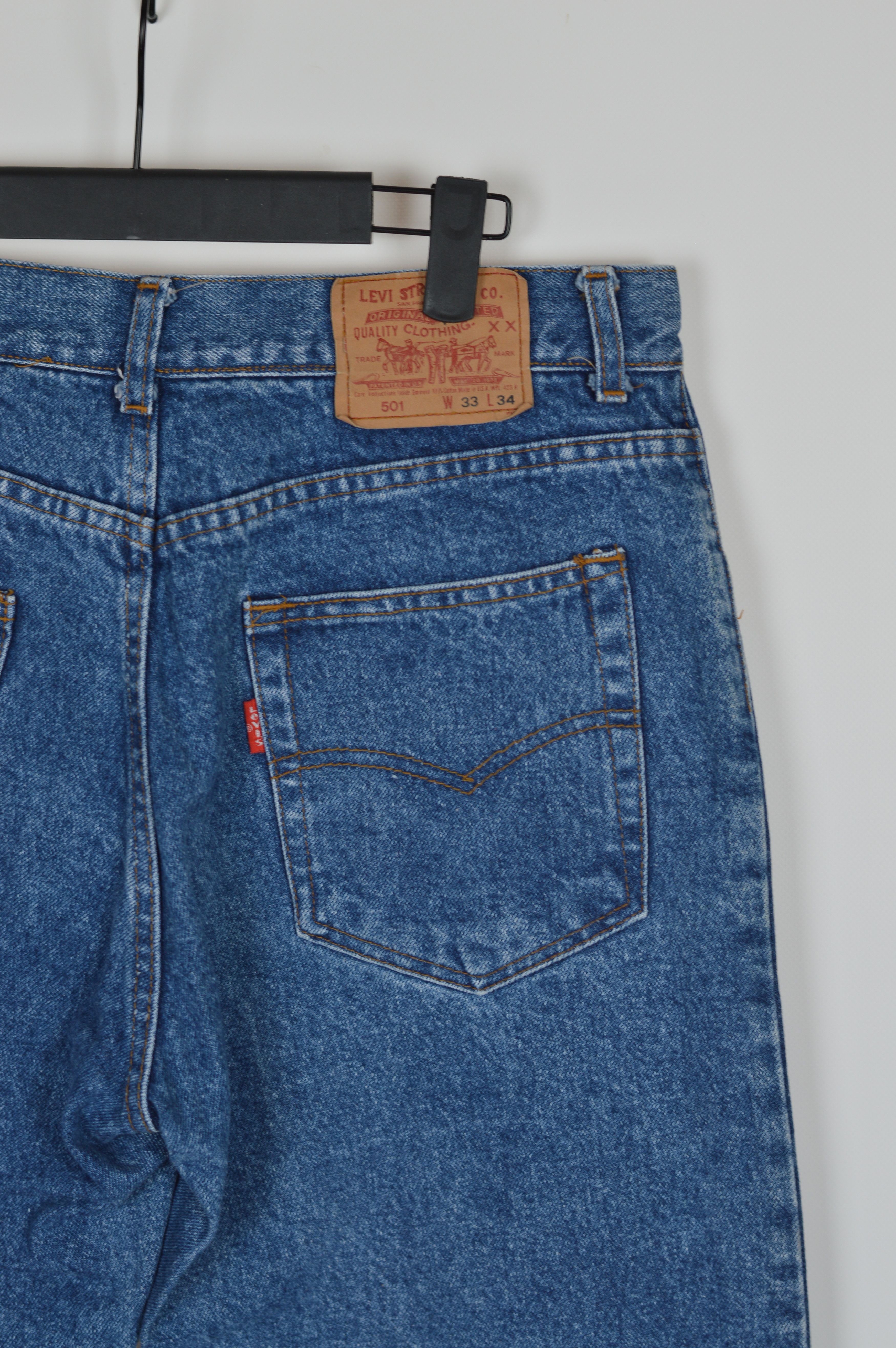 Levi's × Levi's Vintage Clothing × Vintage Vintage Made In USA Levi's 501 Blue Denim Pant Size US 33 - 10 Thumbnail