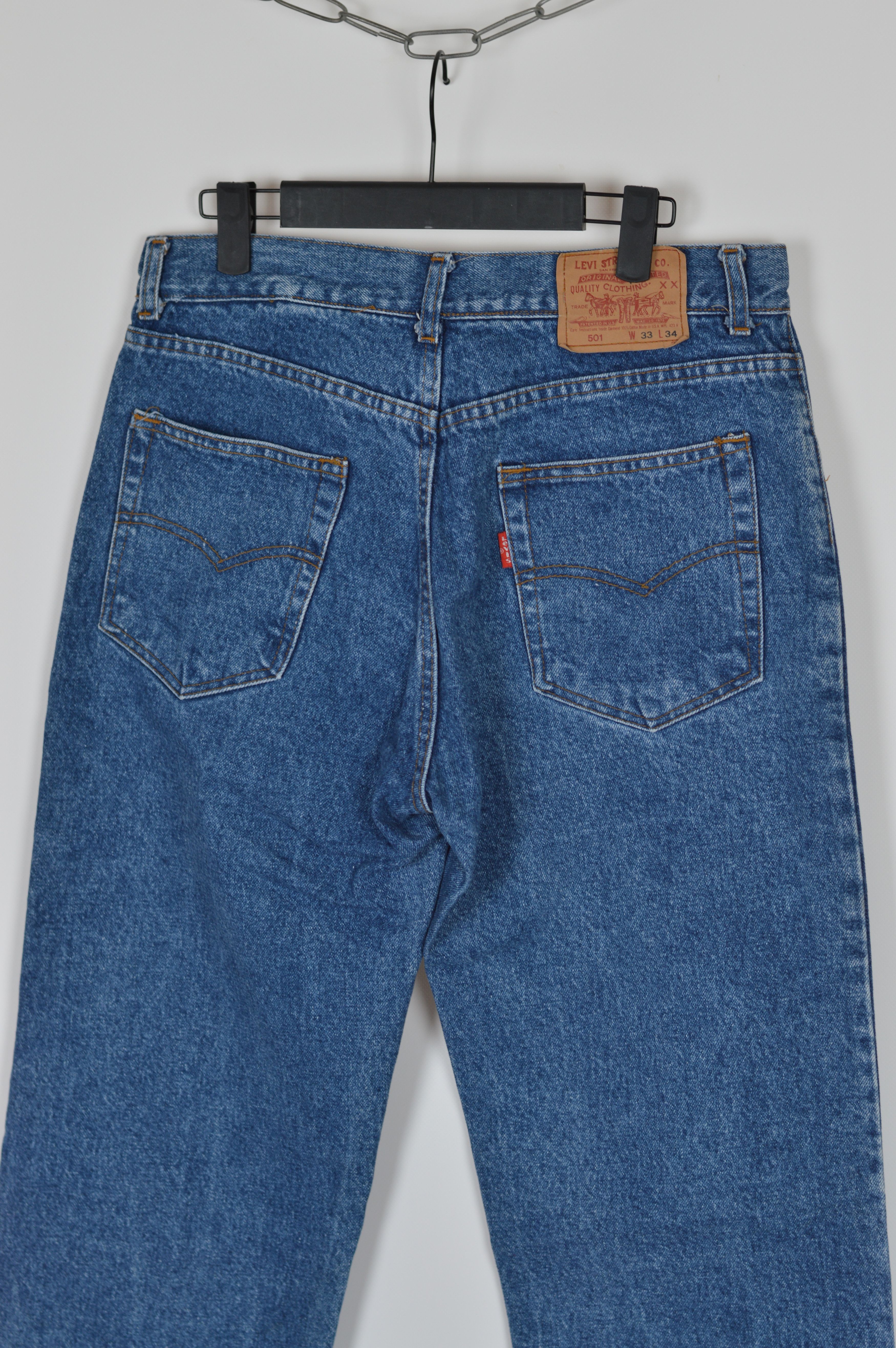 Levi's × Levi's Vintage Clothing × Vintage Vintage Made In USA Levi's 501 Blue Denim Pant Size US 33 - 8 Thumbnail
