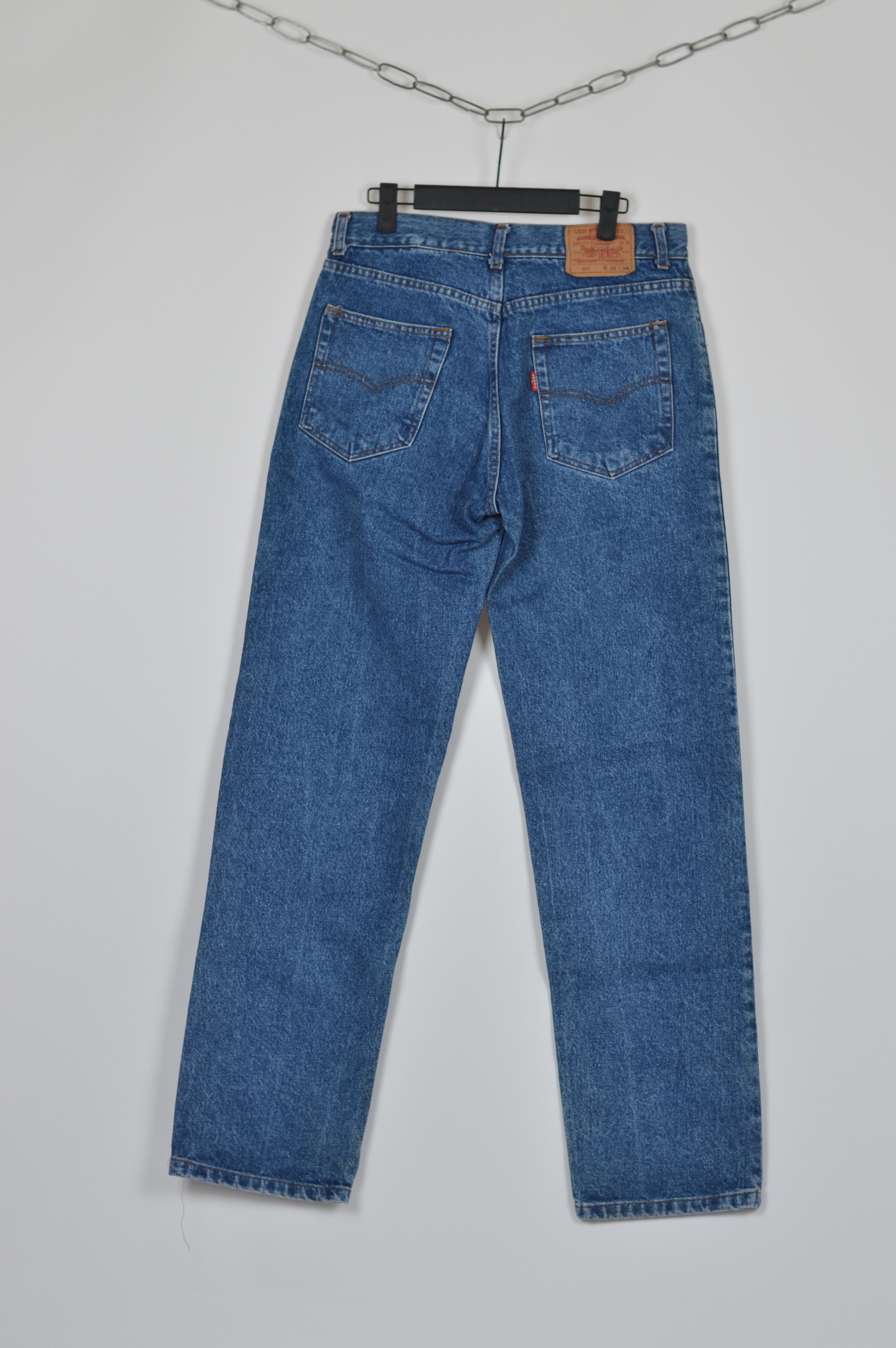 Levi's × Levi's Vintage Clothing × Vintage Vintage Made In USA Levi's 501 Blue Denim Pant Size US 33 - 1 Thumbnail