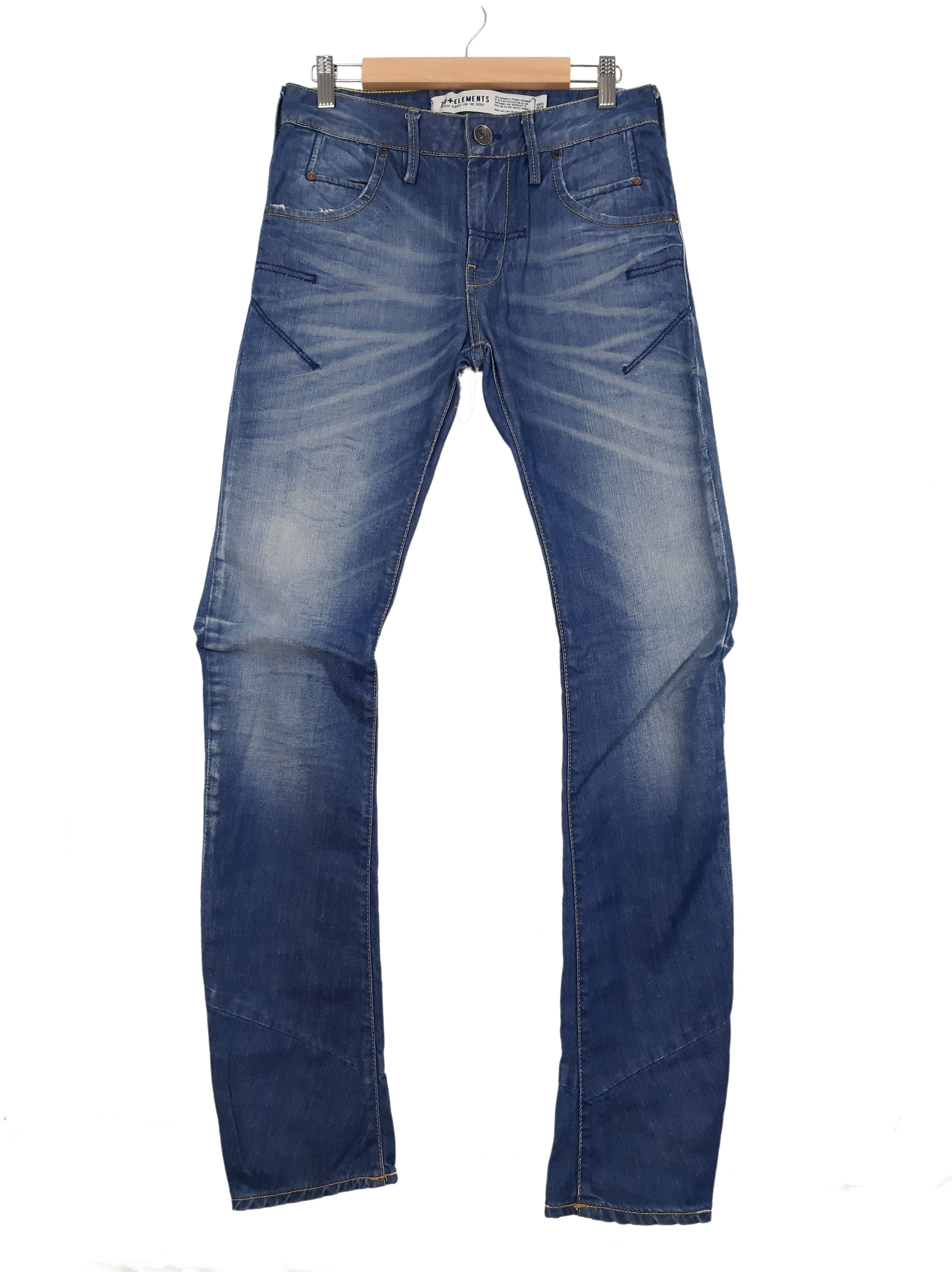 image of If Six Was Nine x Le Grande Bleu L G B Zu+ Elements Arc Flare Blue Bondage Kinky Denim in Blue Deni