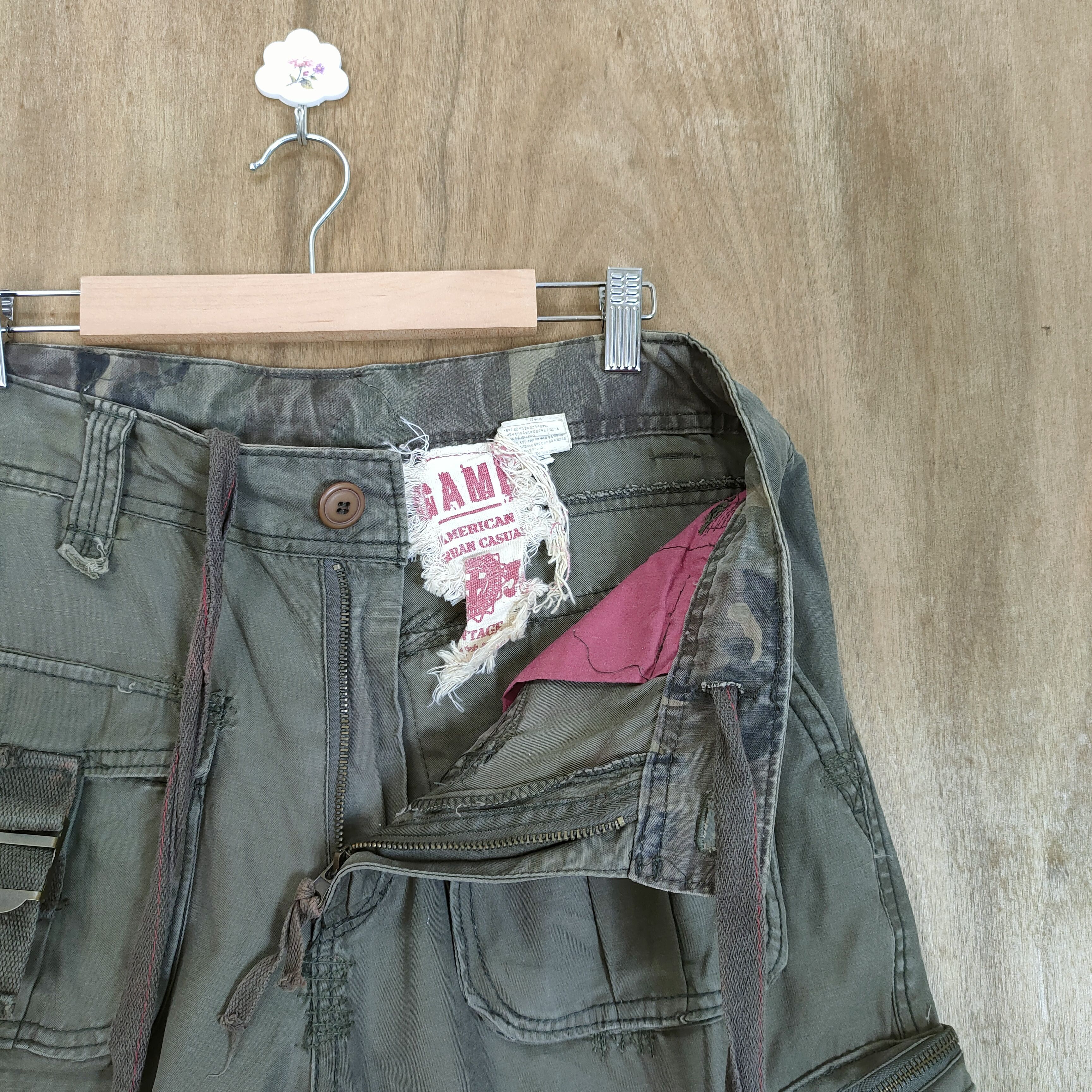 Japanese Brand × Seditionaries × Vintage VINTAGE GAME FADED BONDAGE CARGO PANTS Size US 34 / EU 50 - 12 Thumbnail